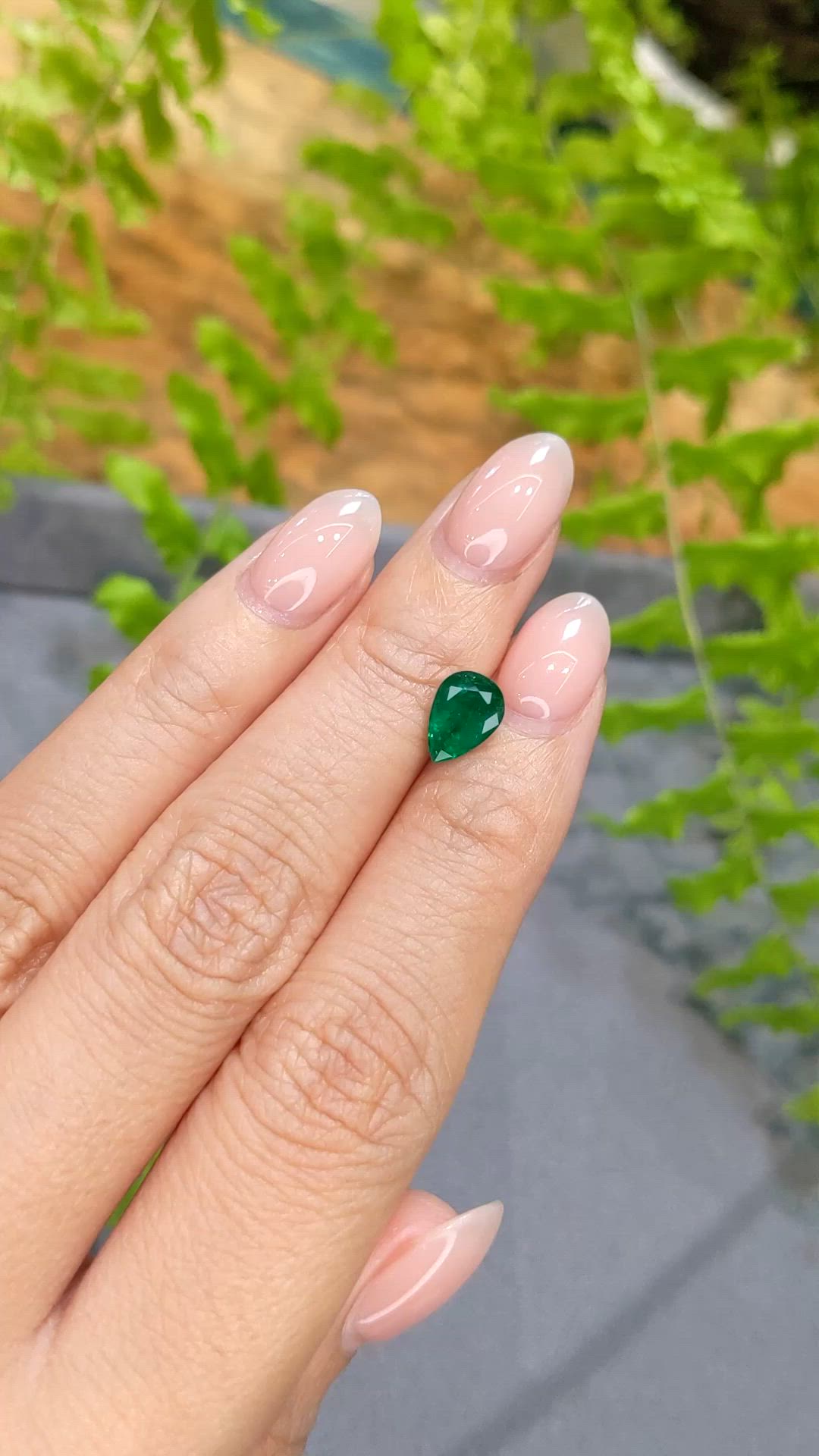 1.20 Ct. Emerald from Zambia Size Video