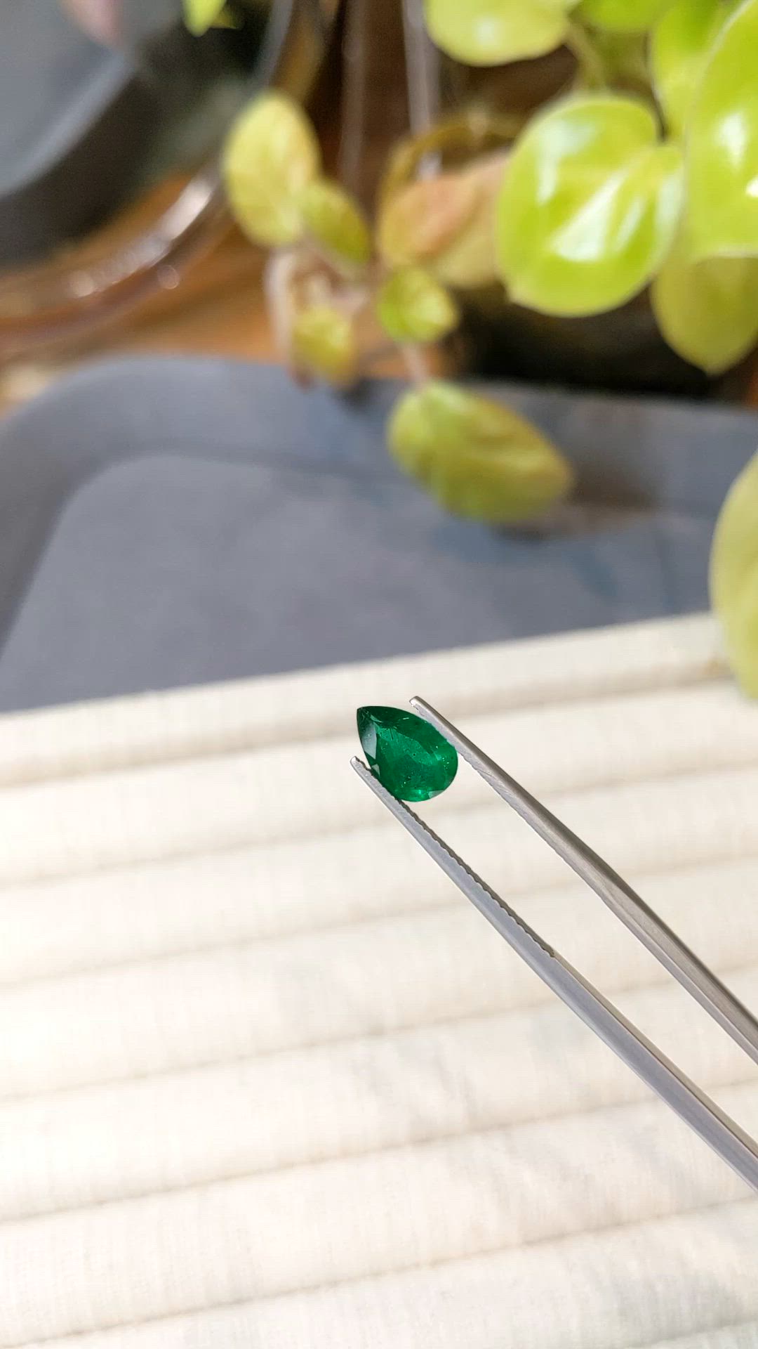 0.99 Ct. Emerald from Zambia Size Video