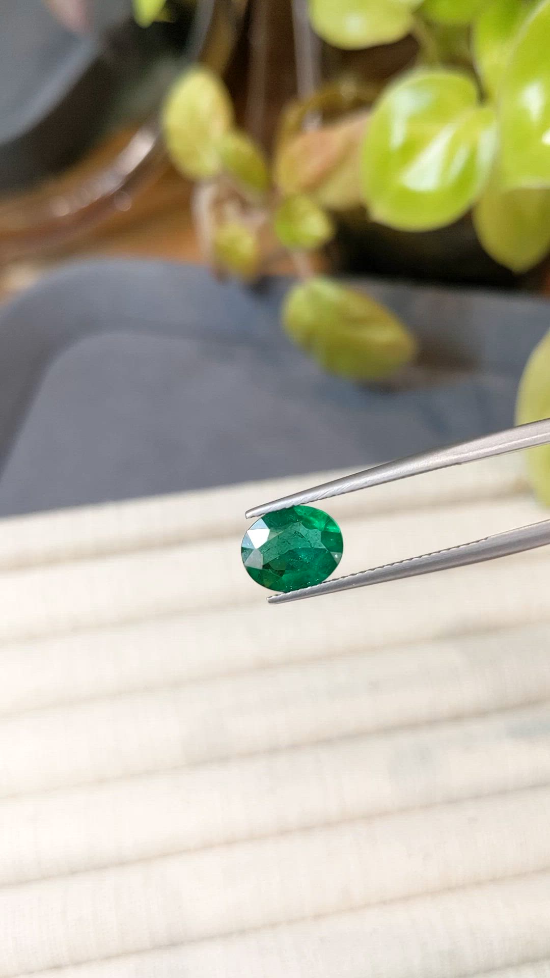 1.49 Ct. Emerald from Zambia Size Video