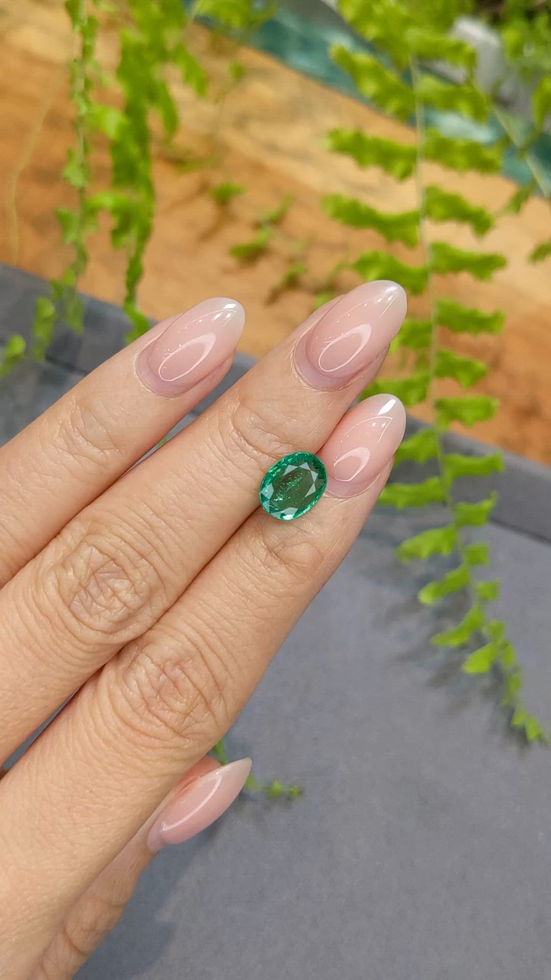 1.65 Ct. Emerald from Zambia Size Video