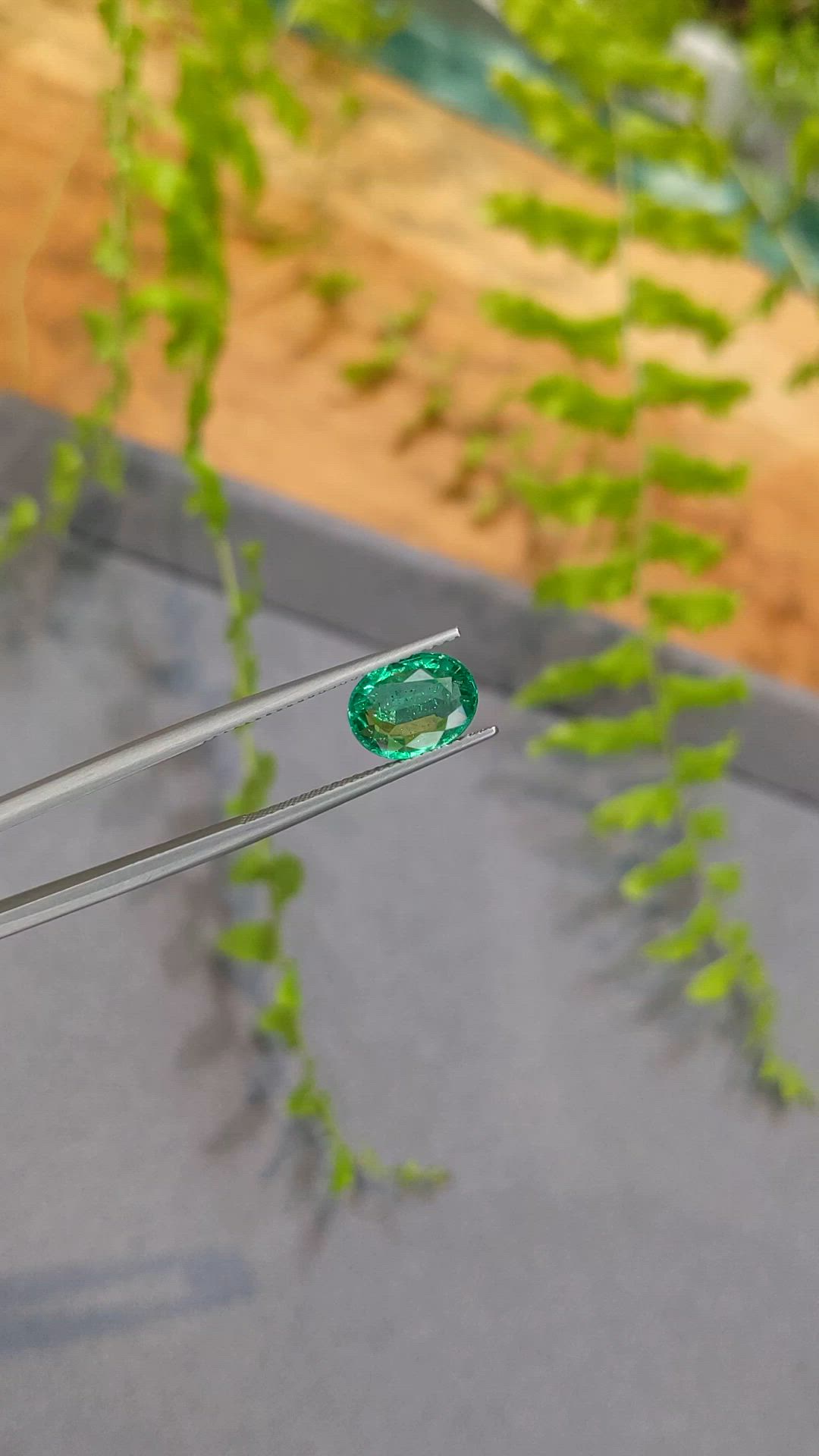 1.65 Ct. Emerald from Zambia Size Video