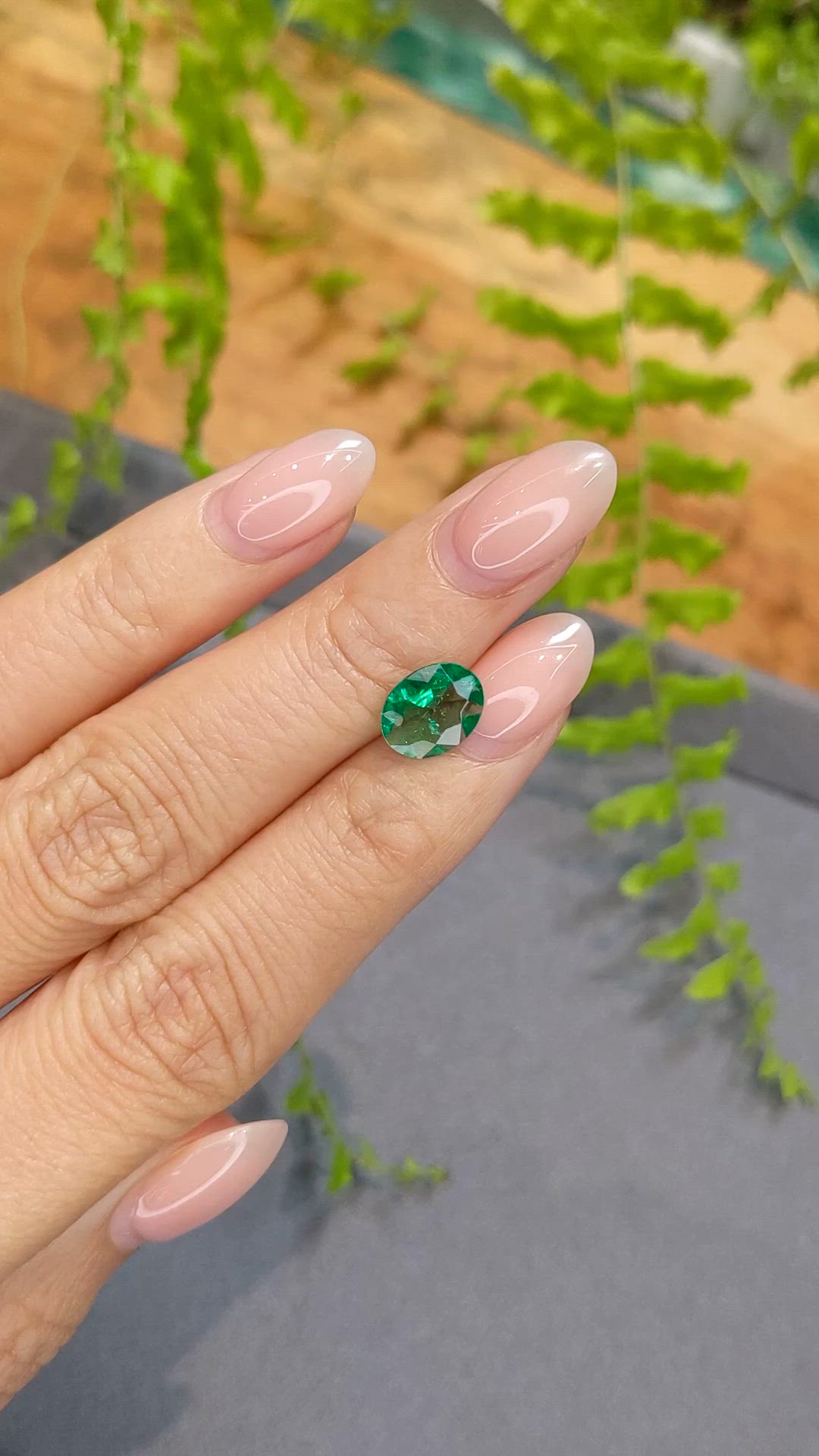 1.27 Ct. Emerald from Zambia Size Video
