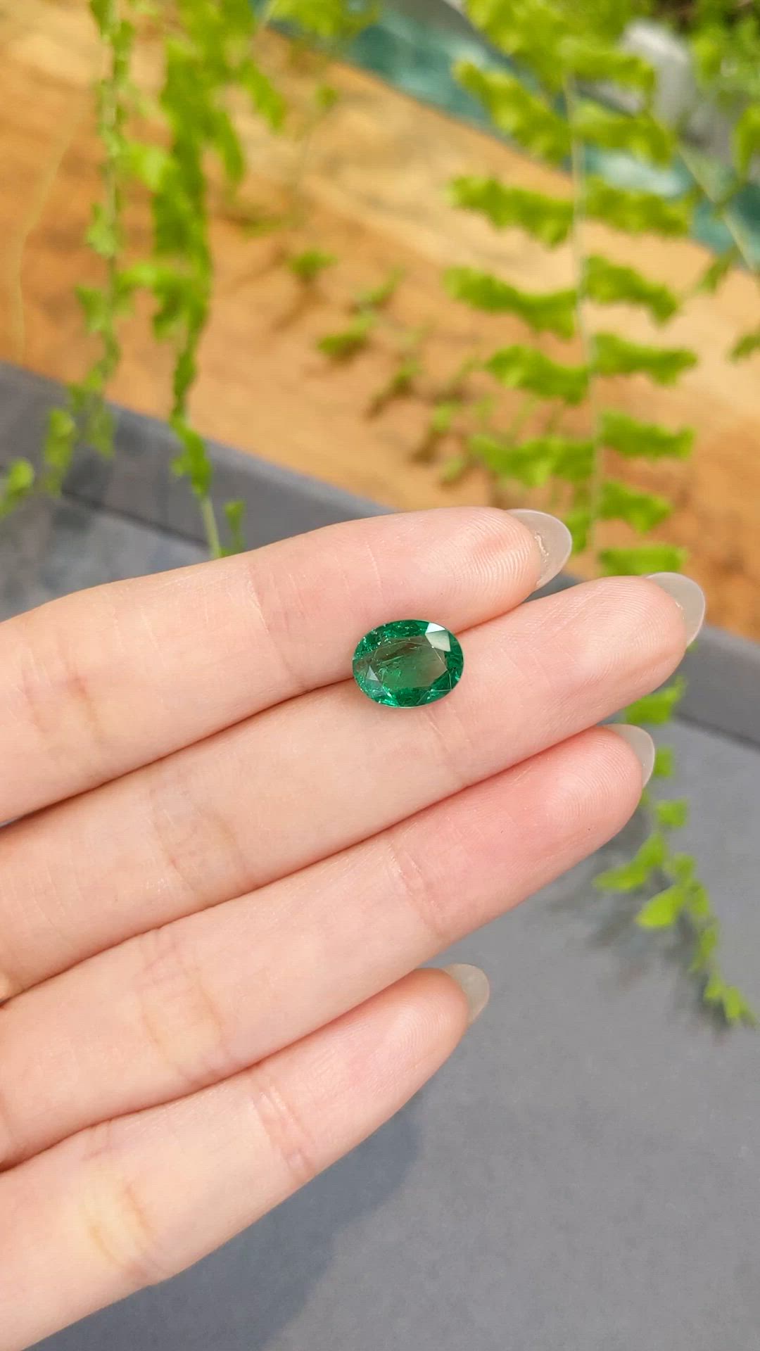1.80 Ct. Emerald from Zambia Size Video