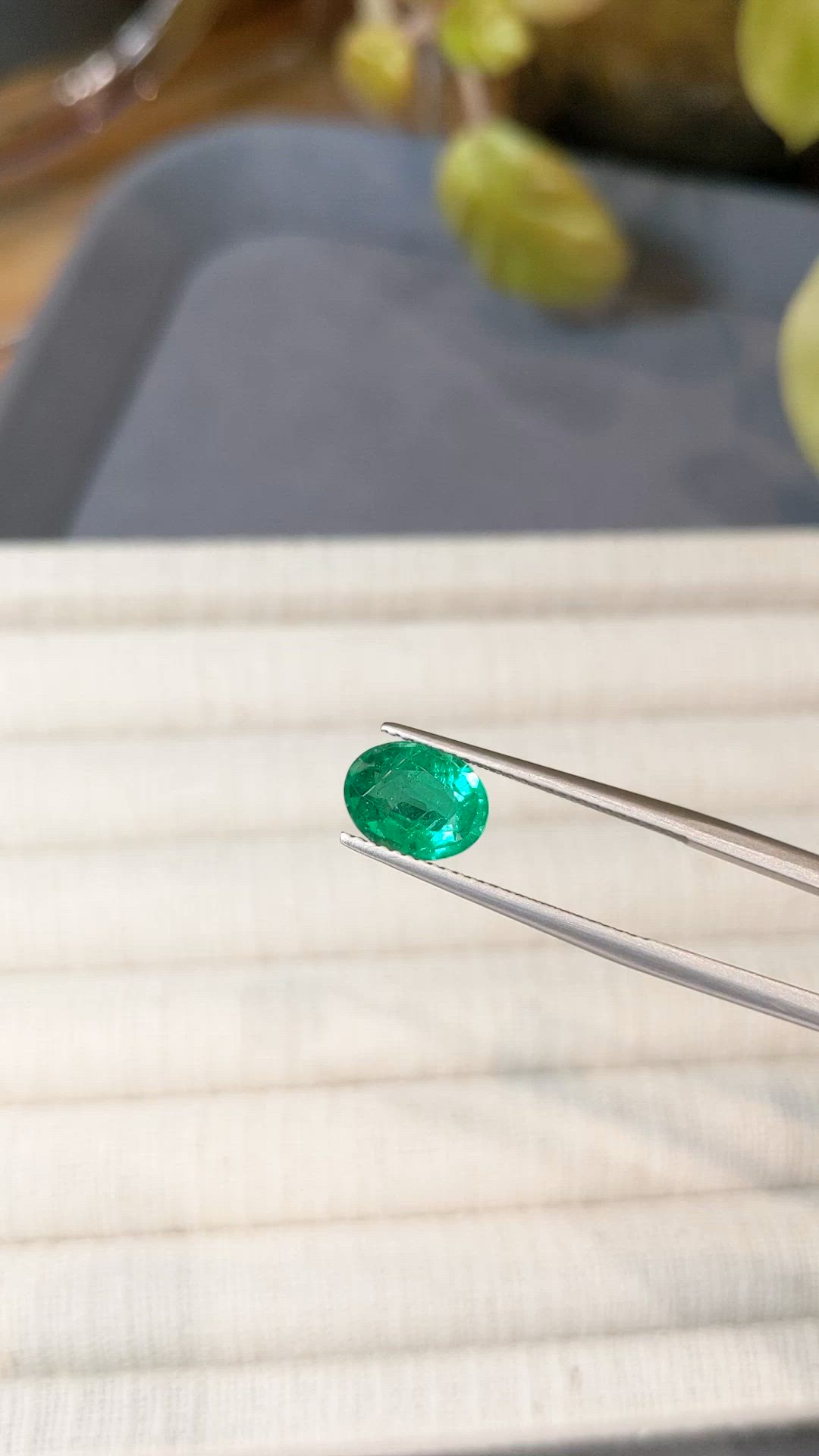 1.74 Ct. Emerald from Zambia Size Video