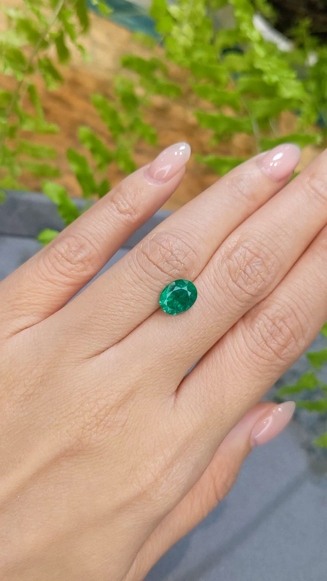 1.88 Ct. Emerald from Zambia Size Video