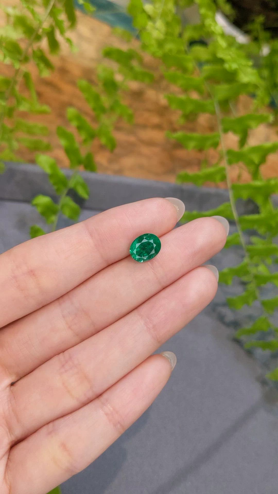 1.88 Ct. Emerald from Zambia Size Video
