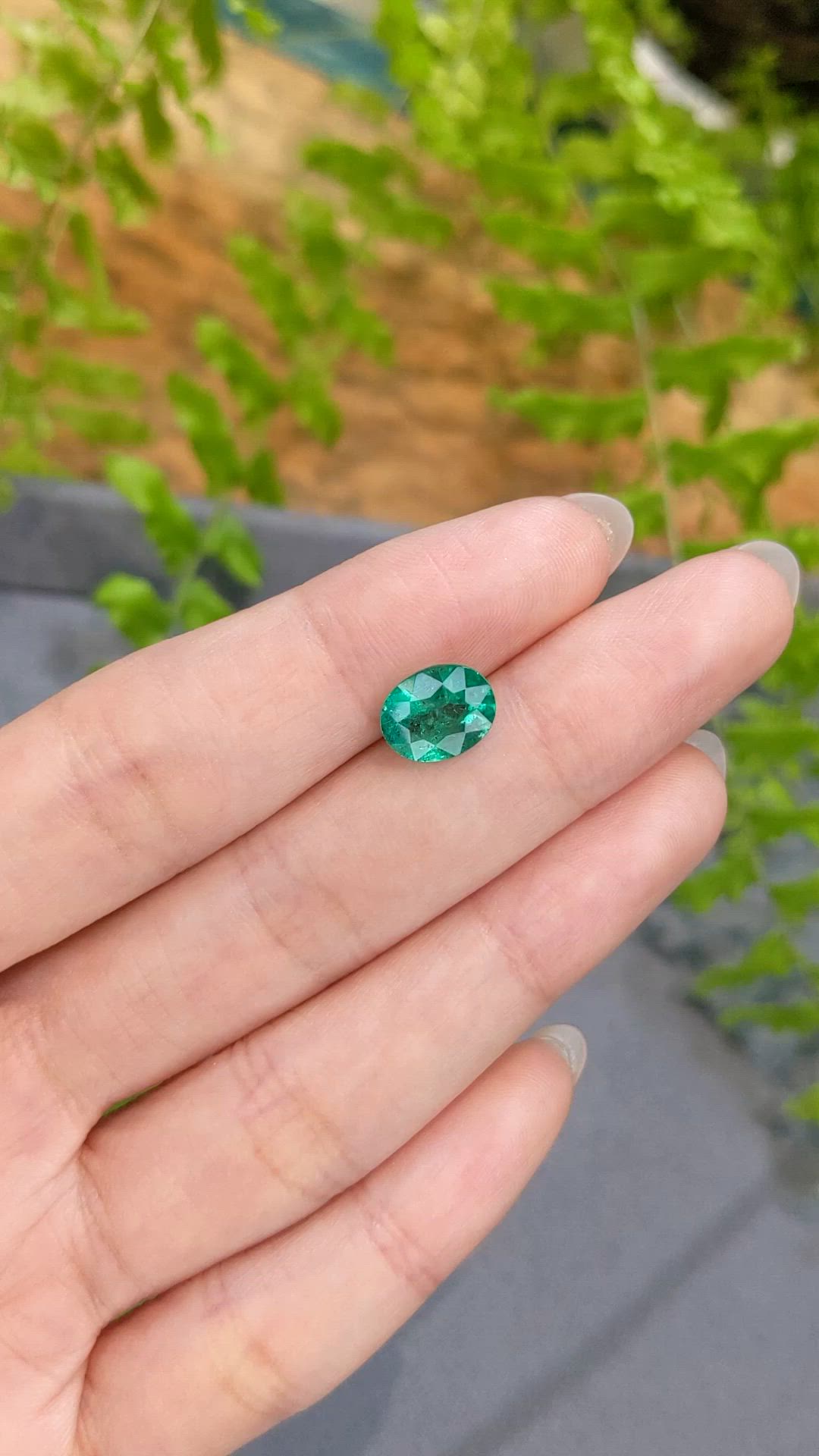 1.77 Ct. Emerald from Zambia Size Video