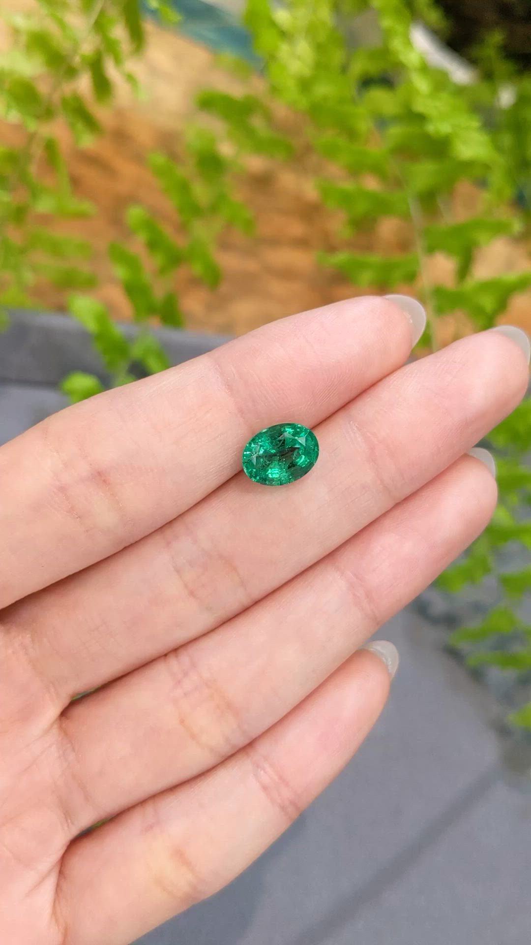 2.27 Ct. Emerald from Zambia Size Video