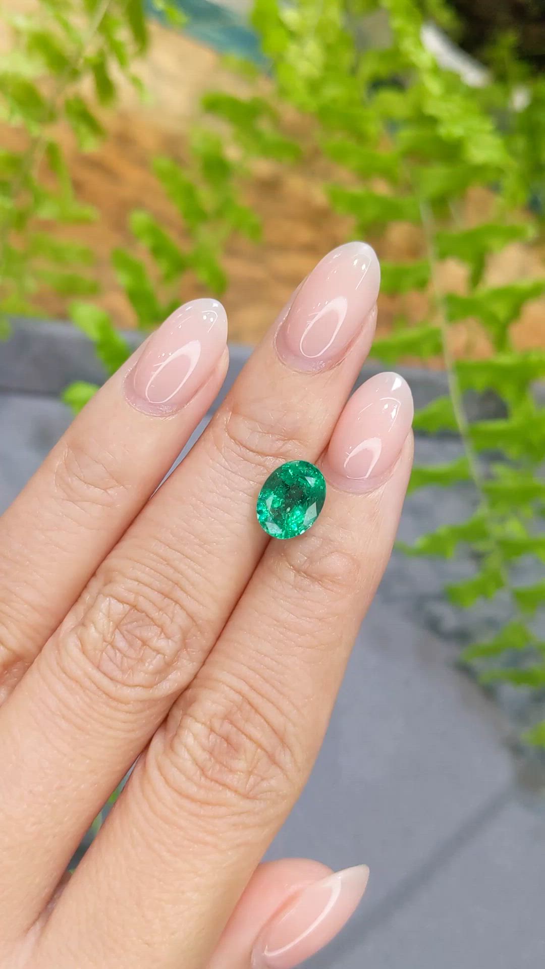 2.27 Ct. Emerald from Zambia Size Video