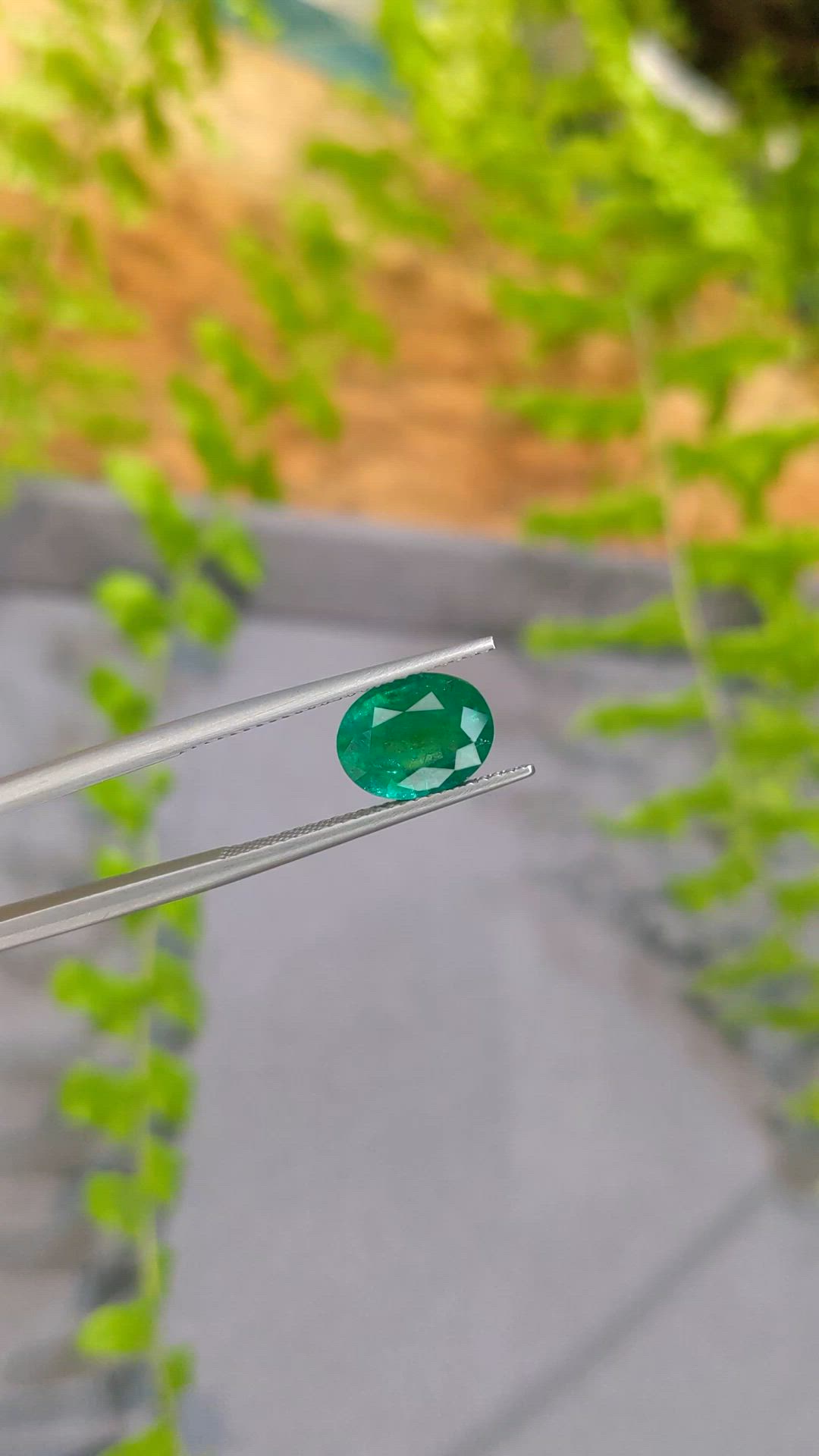 2.46 Ct. Emerald from Zambia Size Video