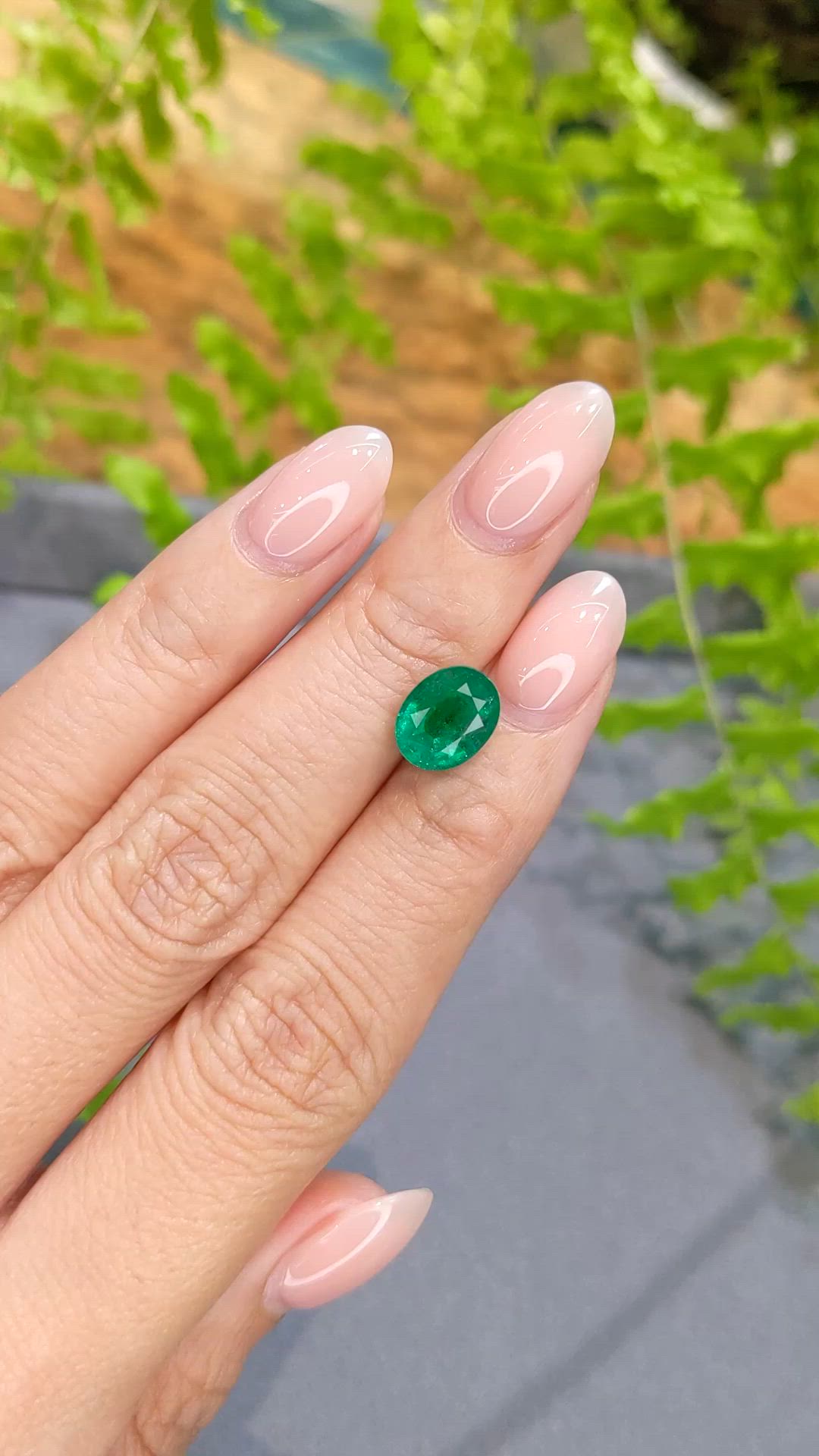 2.46 Ct. Emerald from Zambia Size Video