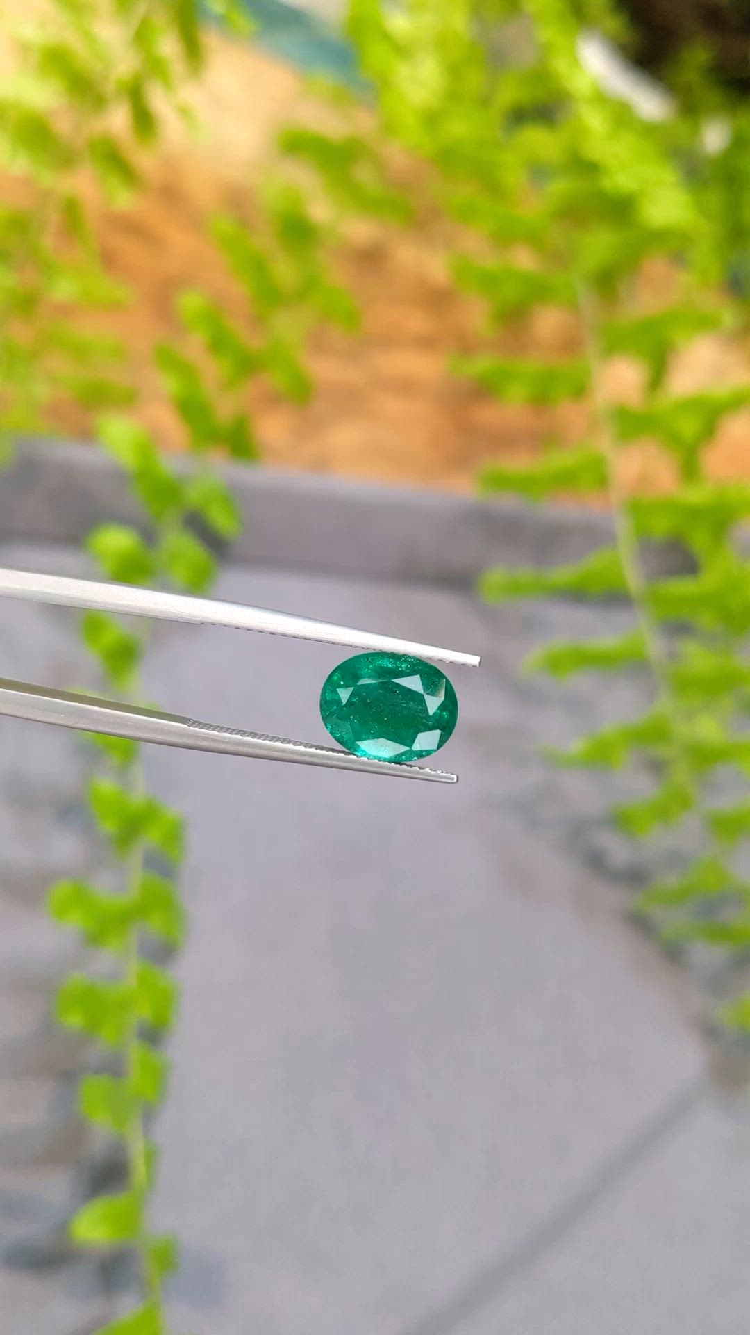 2.86 Ct. Emerald from Zambia Size Video