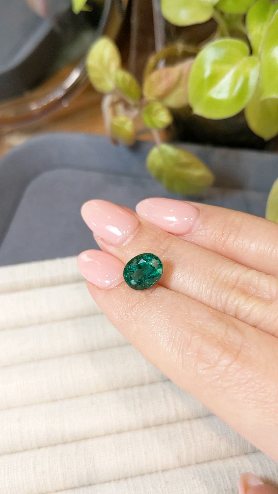 3.16 Ct. Emerald from Zambia Size Video