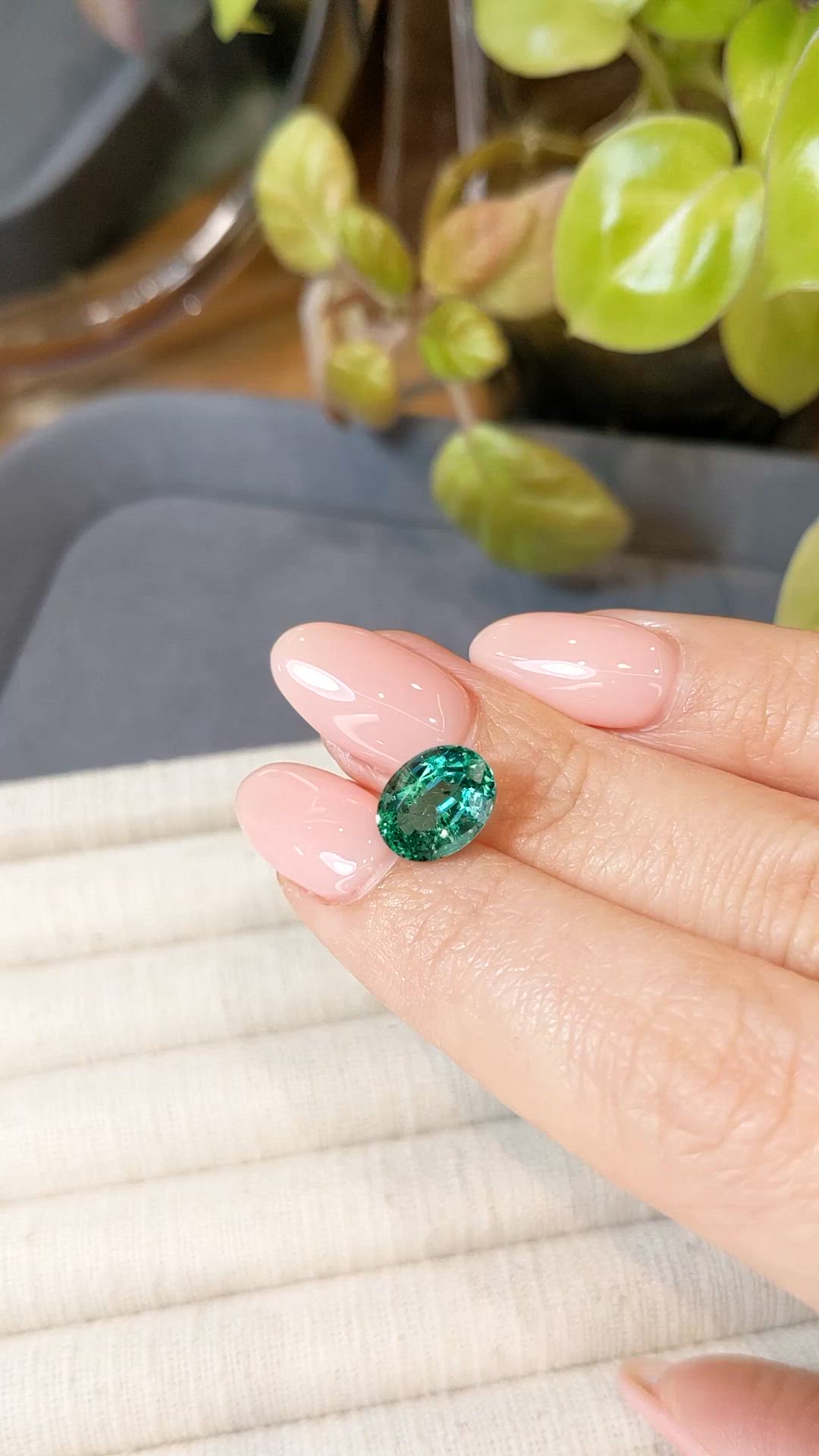 2.77 Ct. Emerald from Zambia Size Video