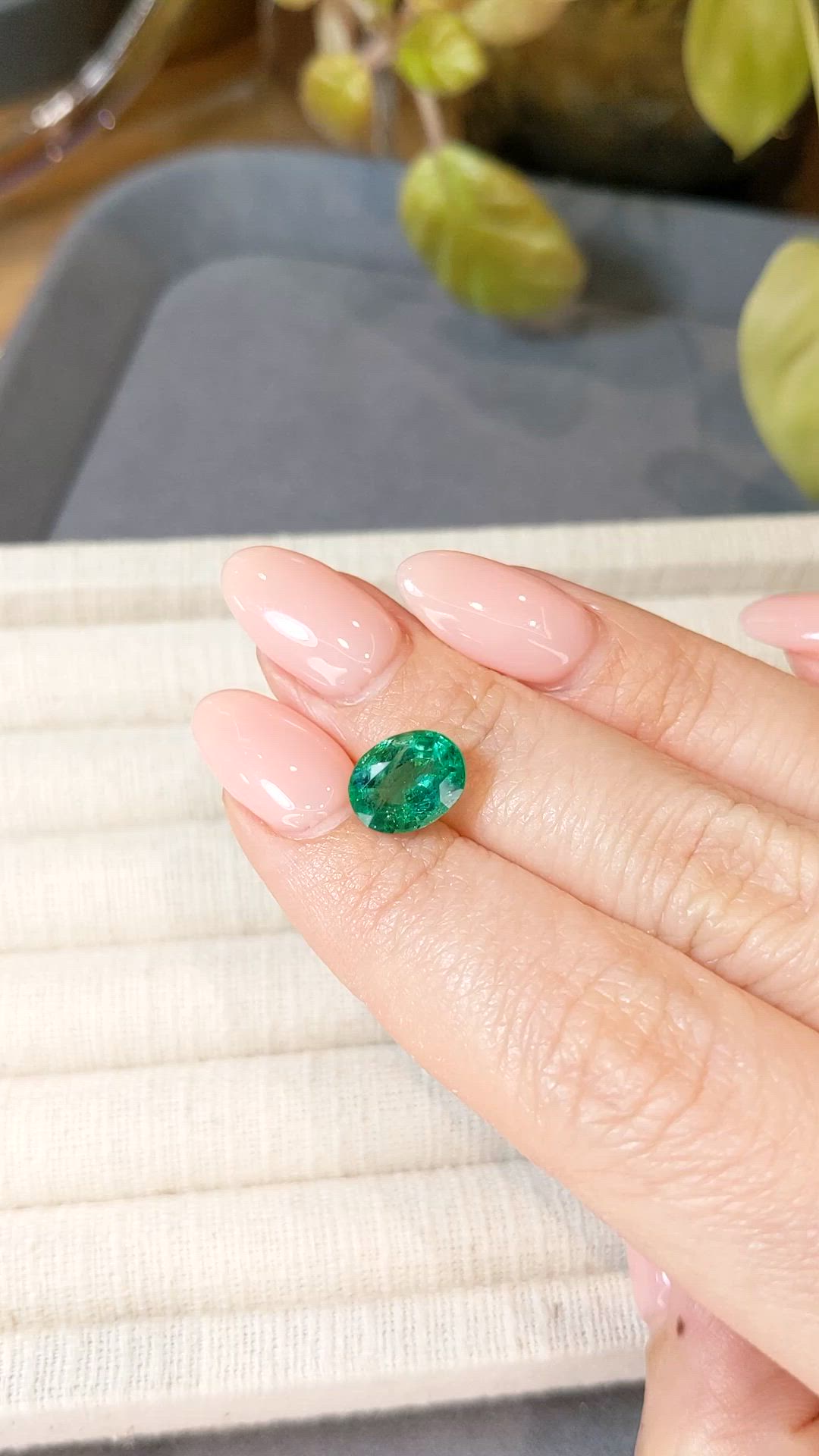 2.49 Ct. Emerald from Zambia Size Video