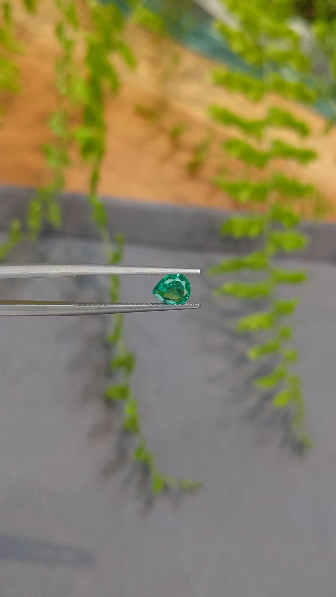 0.50 Ct. Emerald from Zambia Size Video