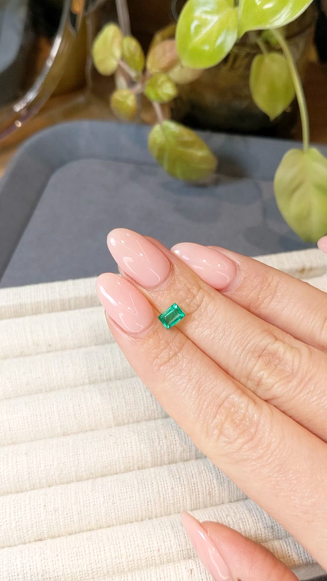 0.59 Ct. Emerald from Colombia Size Video