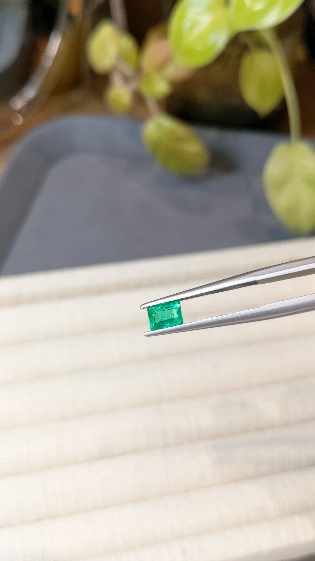 0.59 Ct. Emerald from Colombia Size Video