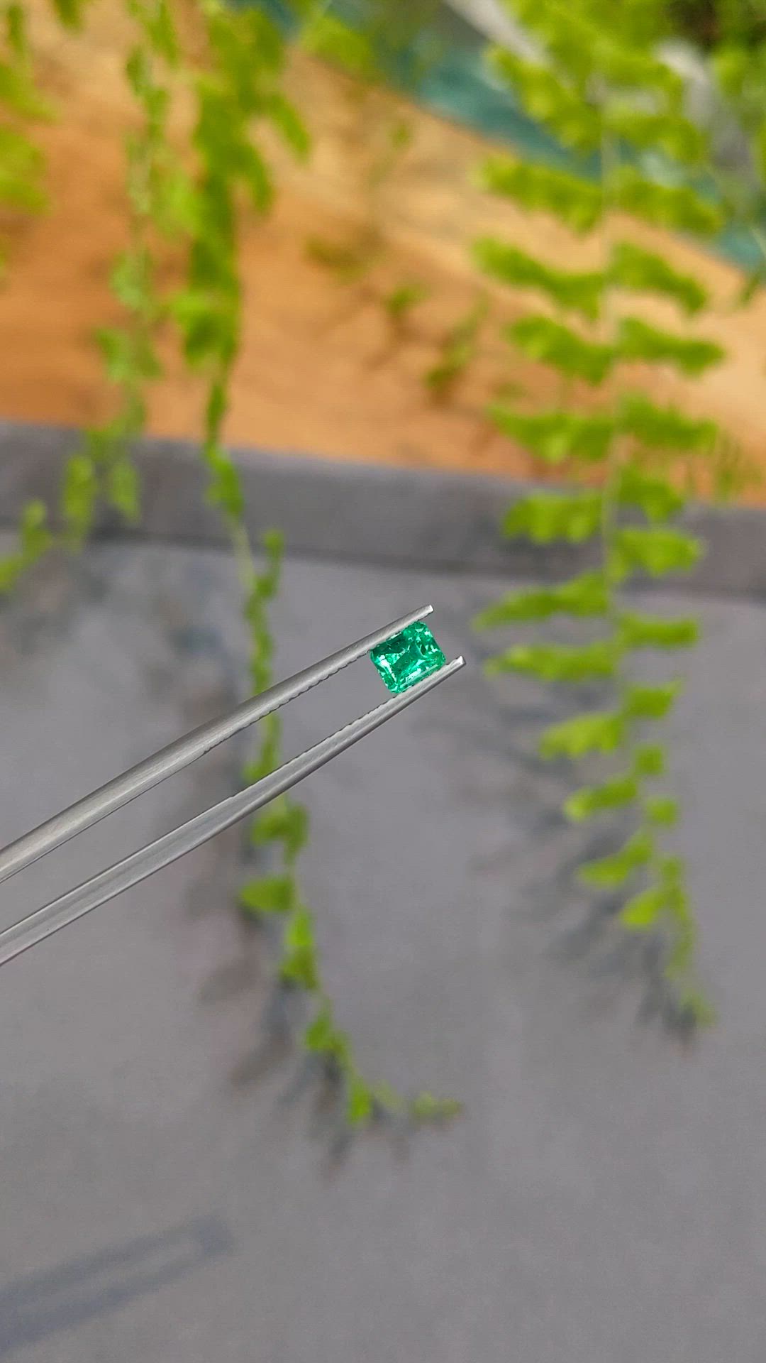 0.43 Ct. Emerald from Zambia Size Video