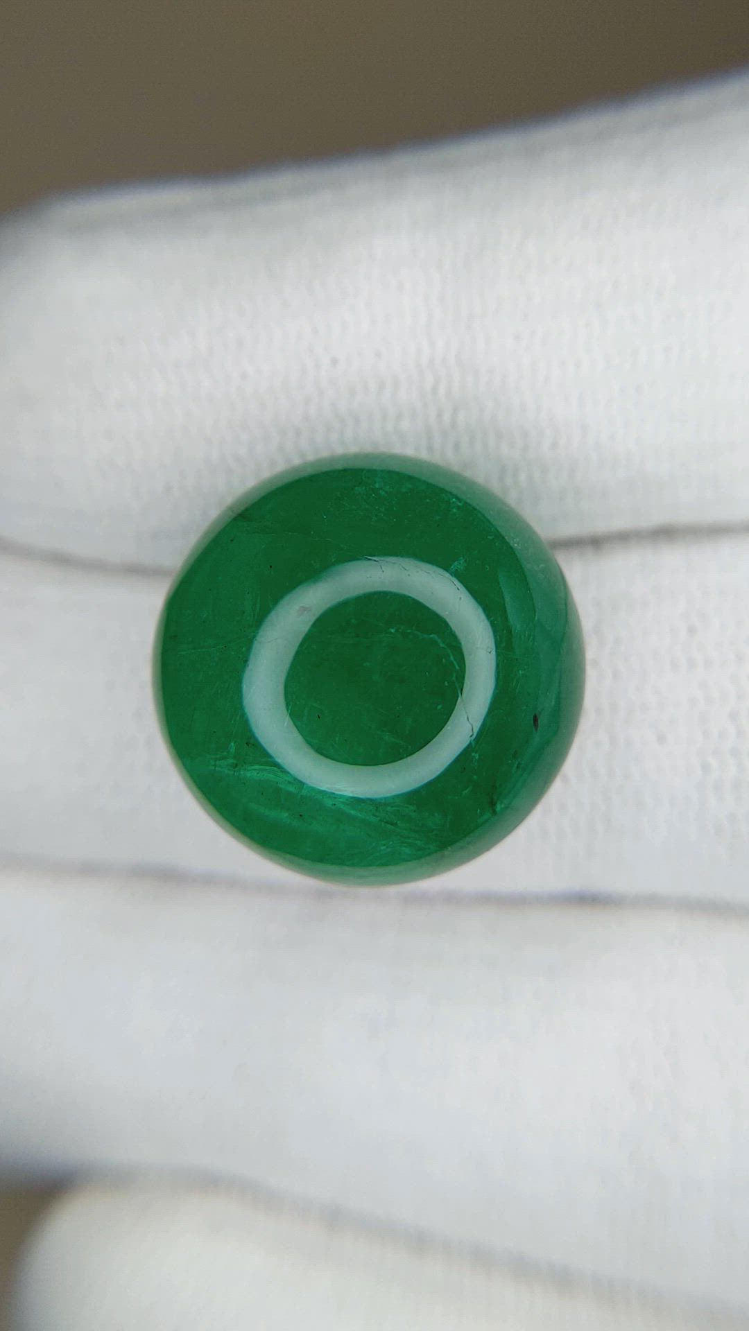 29.37 Ct. Cabochon Emerald from Zambia Size Video