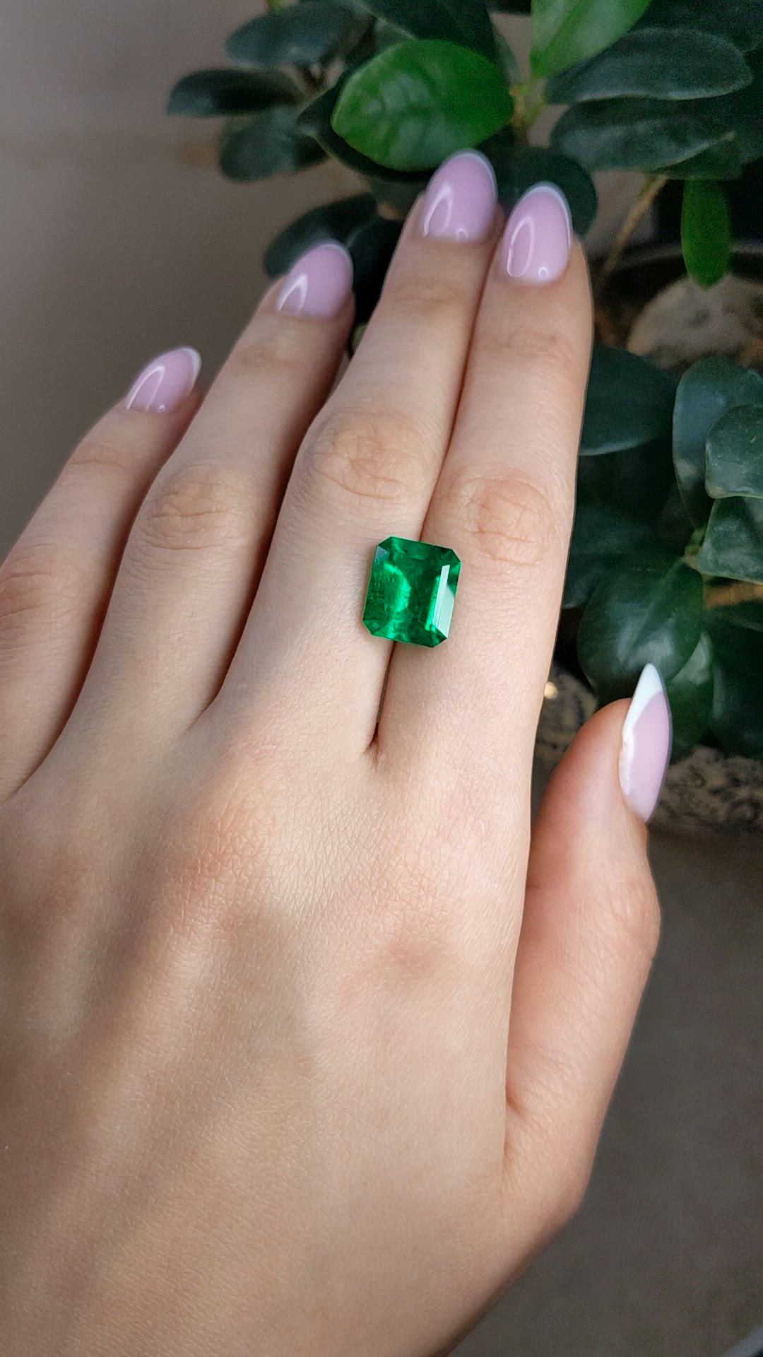 5.78 Ct. Emerald from Colombia Size Video