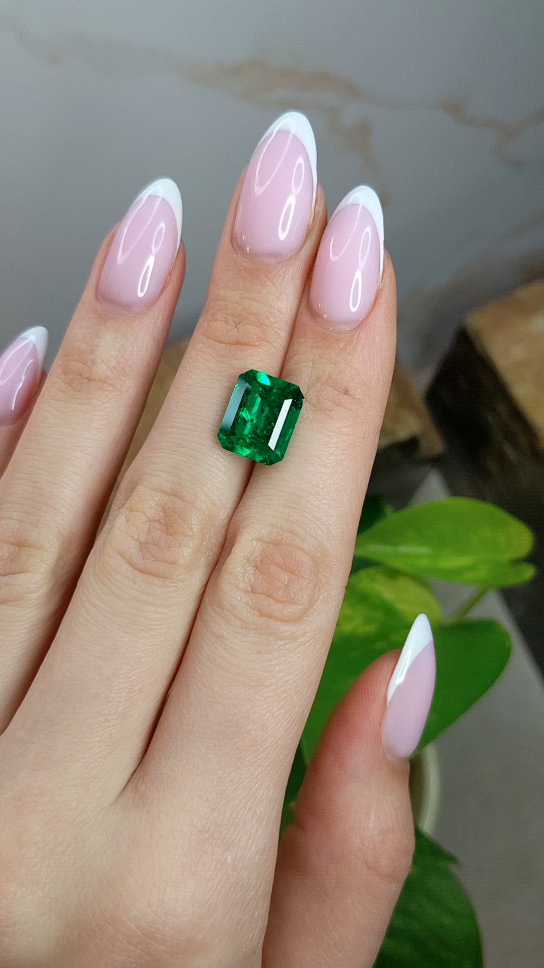 4.46 Ct. Emerald from Colombia Size Video