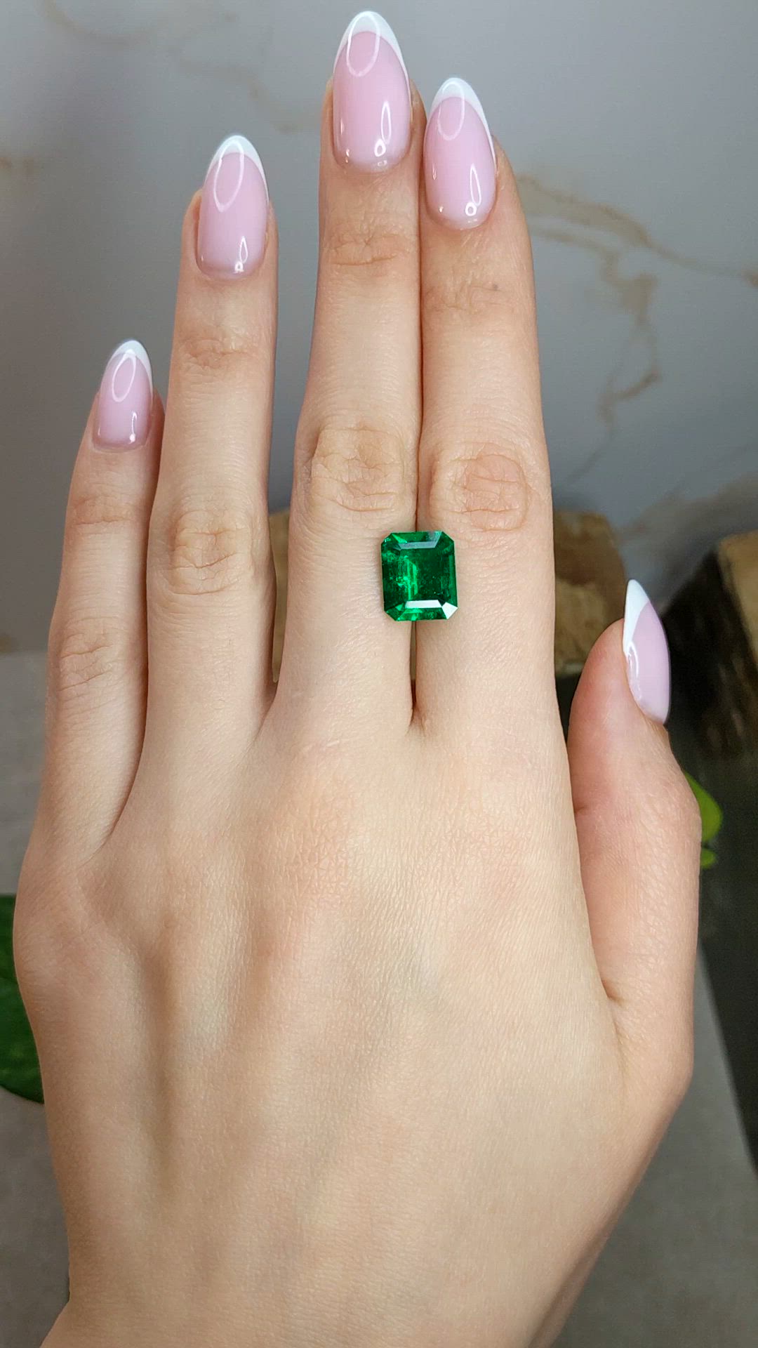 4.46 Ct. Emerald from Colombia Size Video