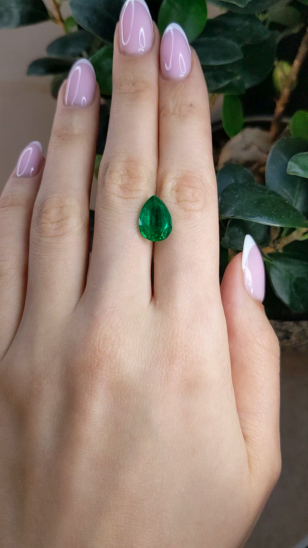 4.18 Ct. Emerald from Zambia Size Video