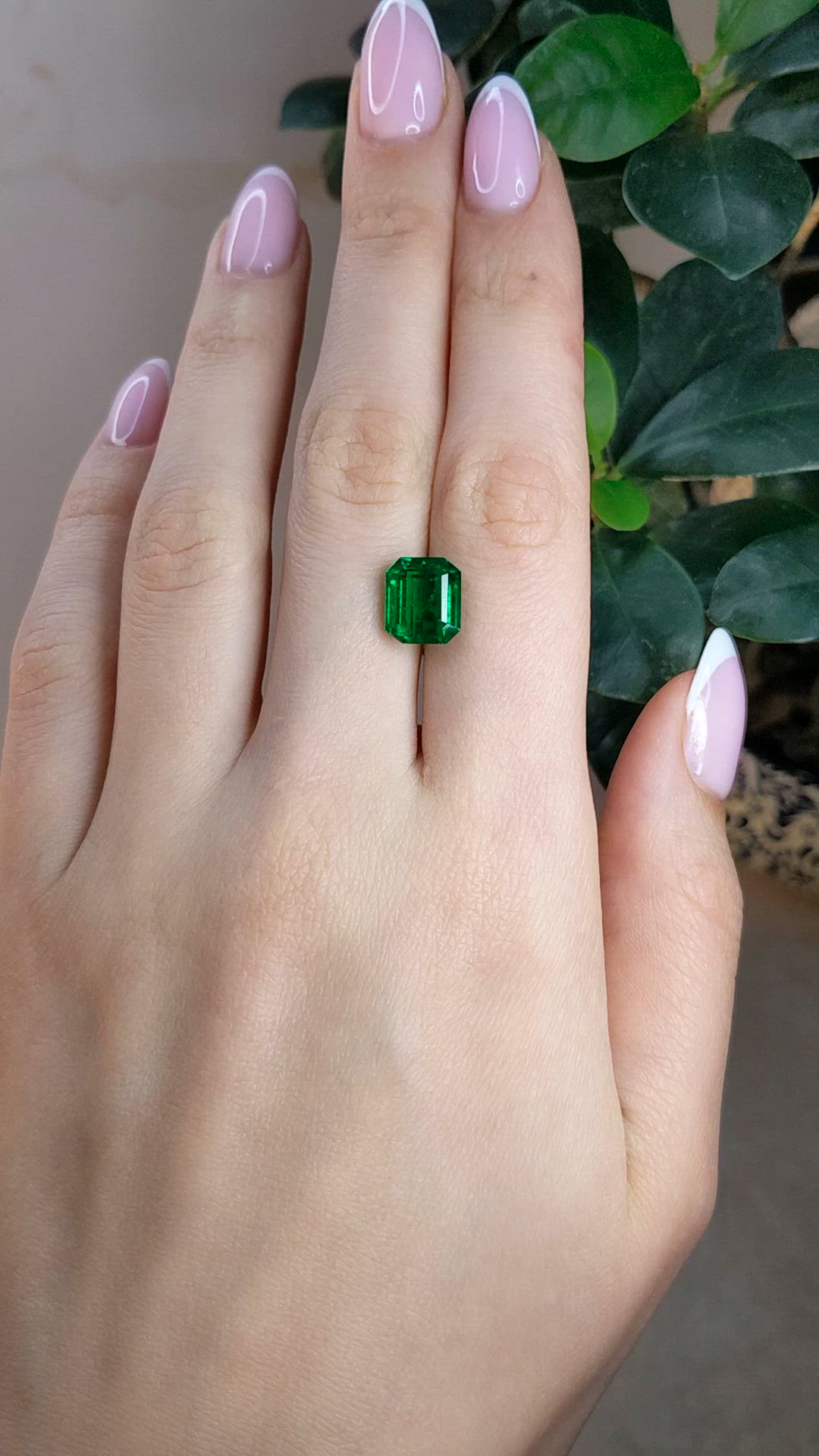 4.23 Ct. Emerald from Zambia Size Video