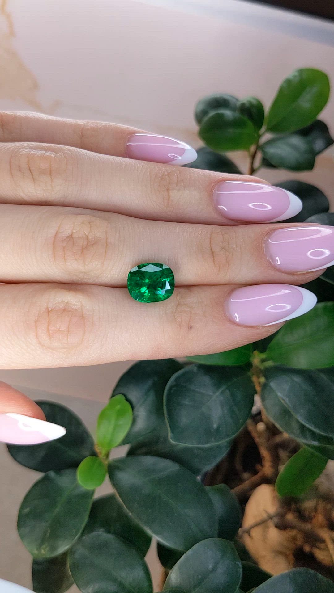 4.08 Ct. Emerald from Zambia Size Video