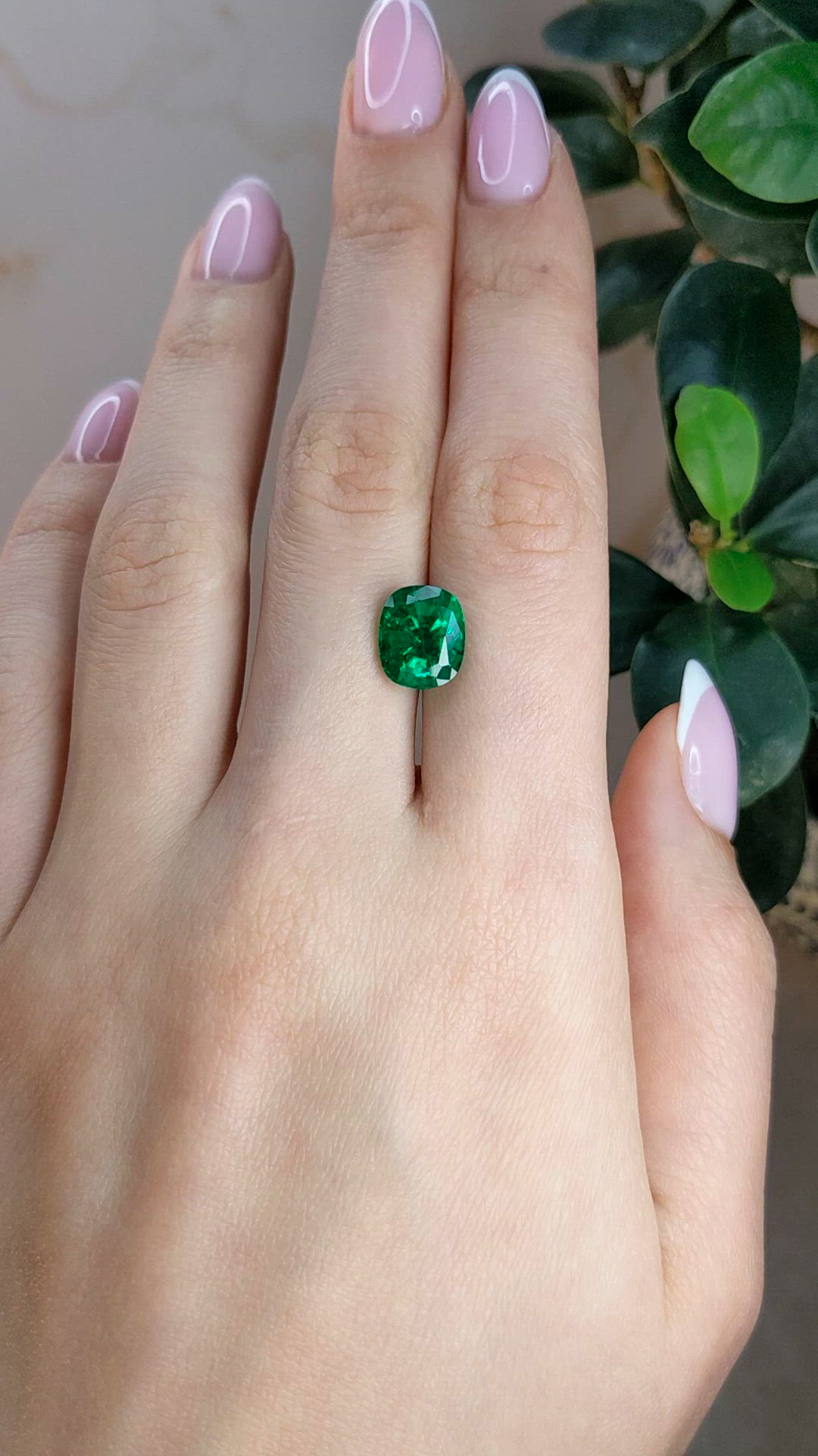 4.08 Ct. Emerald from Zambia Size Video