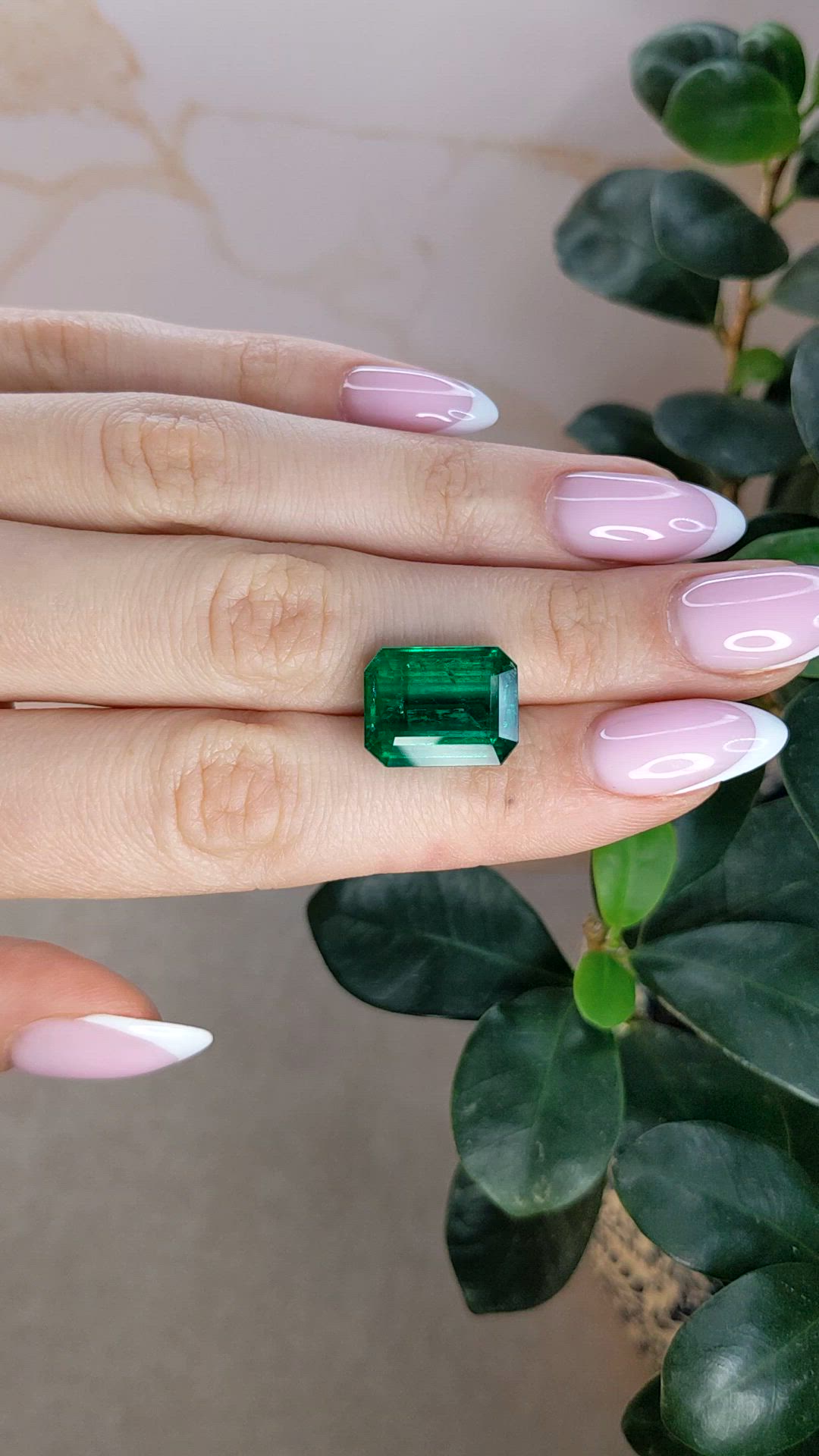 11.16 Ct. Emerald from Zambia Size Video