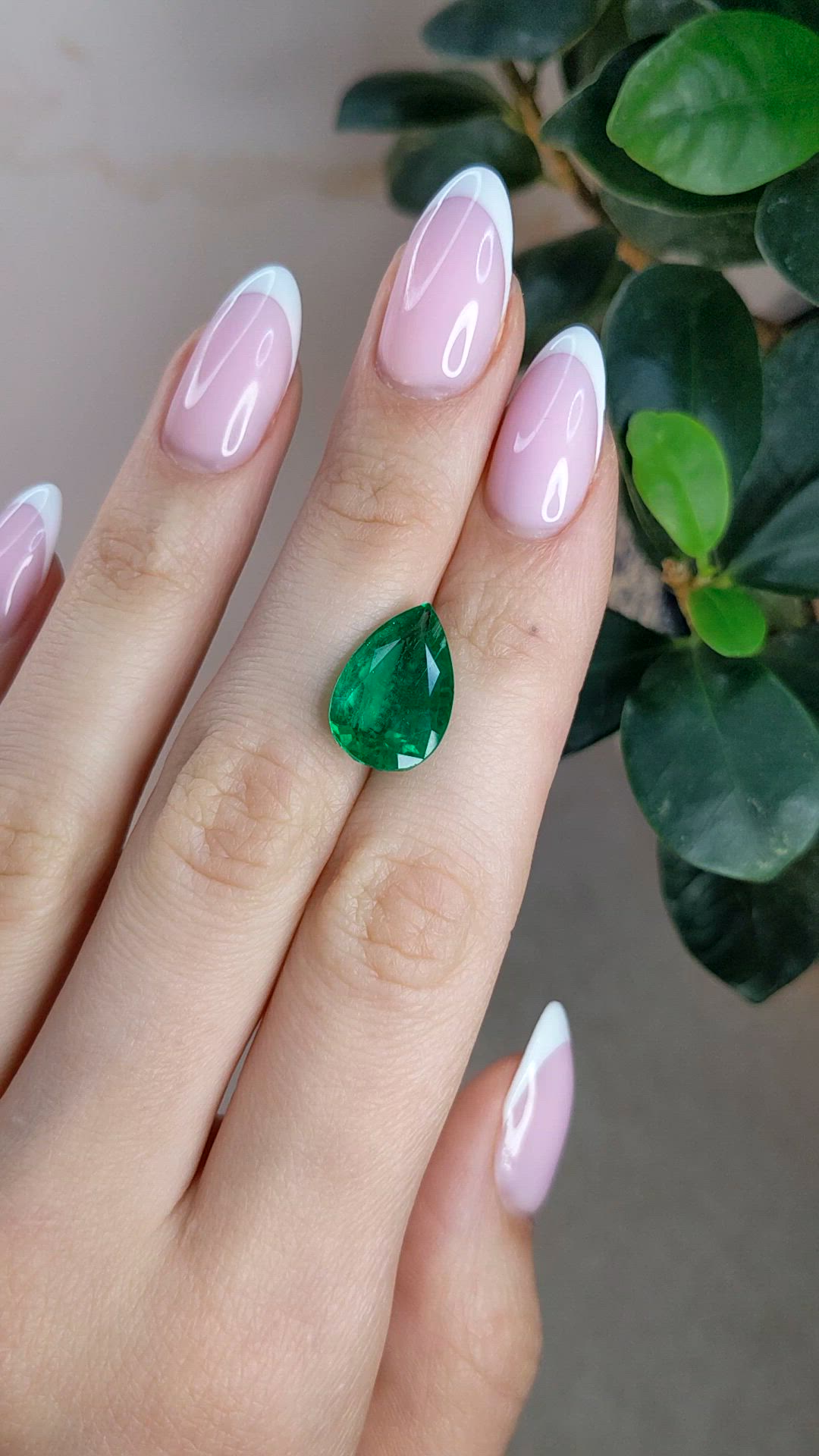 7.19 Ct. Emerald from Zambia Size Video