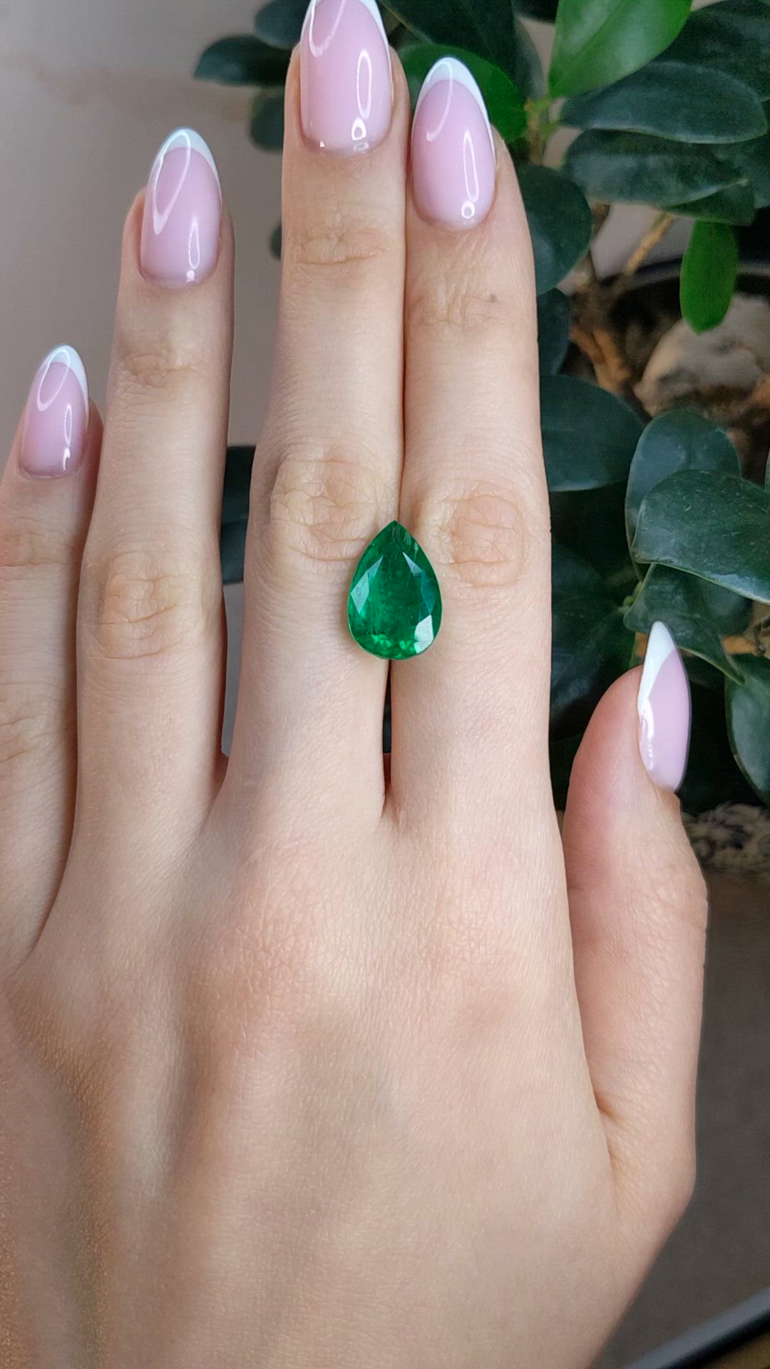 7.19 Ct. Emerald from Zambia Size Video