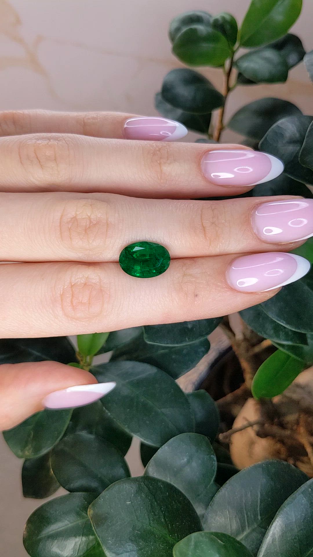 4.29 Ct. Emerald from Zambia Size Video