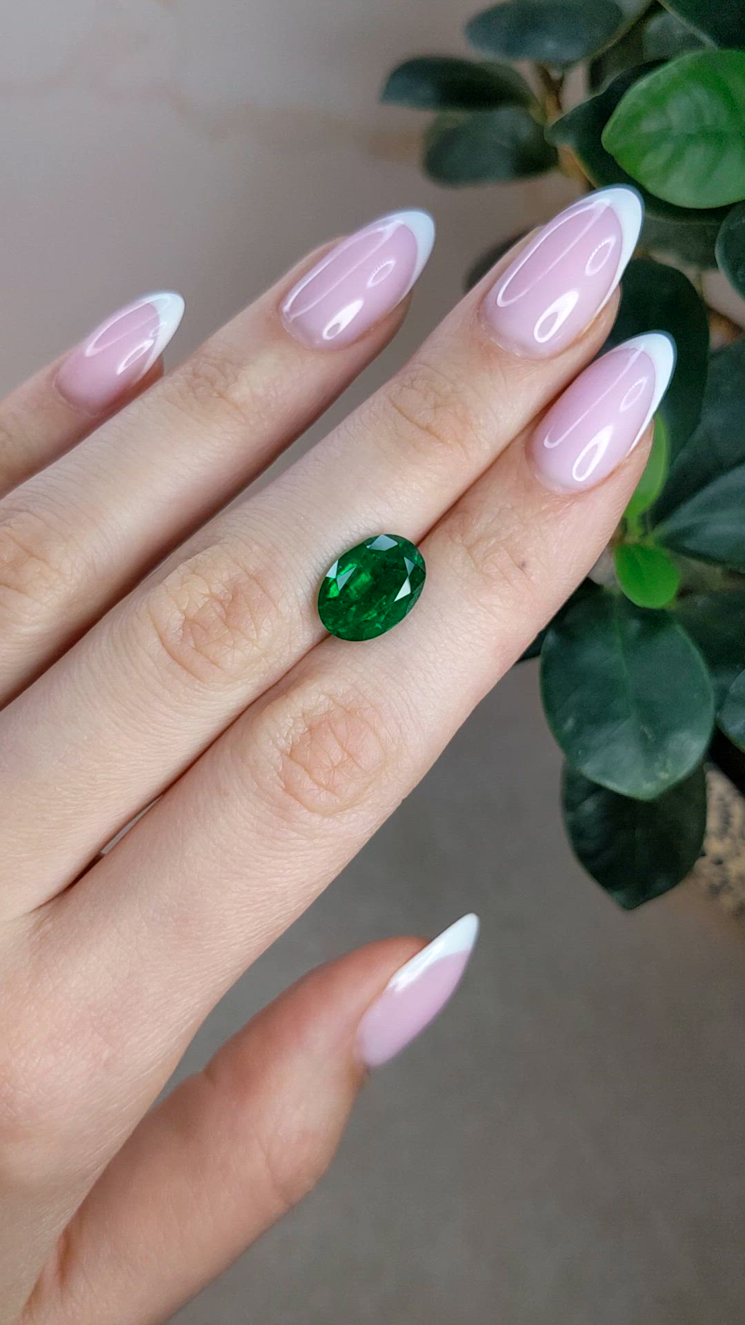 4.29 Ct. Emerald from Zambia Size Video