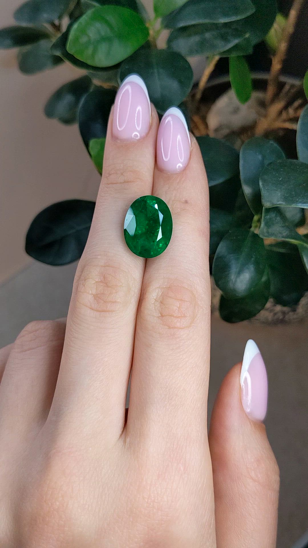 10.22 Ct. Emerald from Zambia Size Video