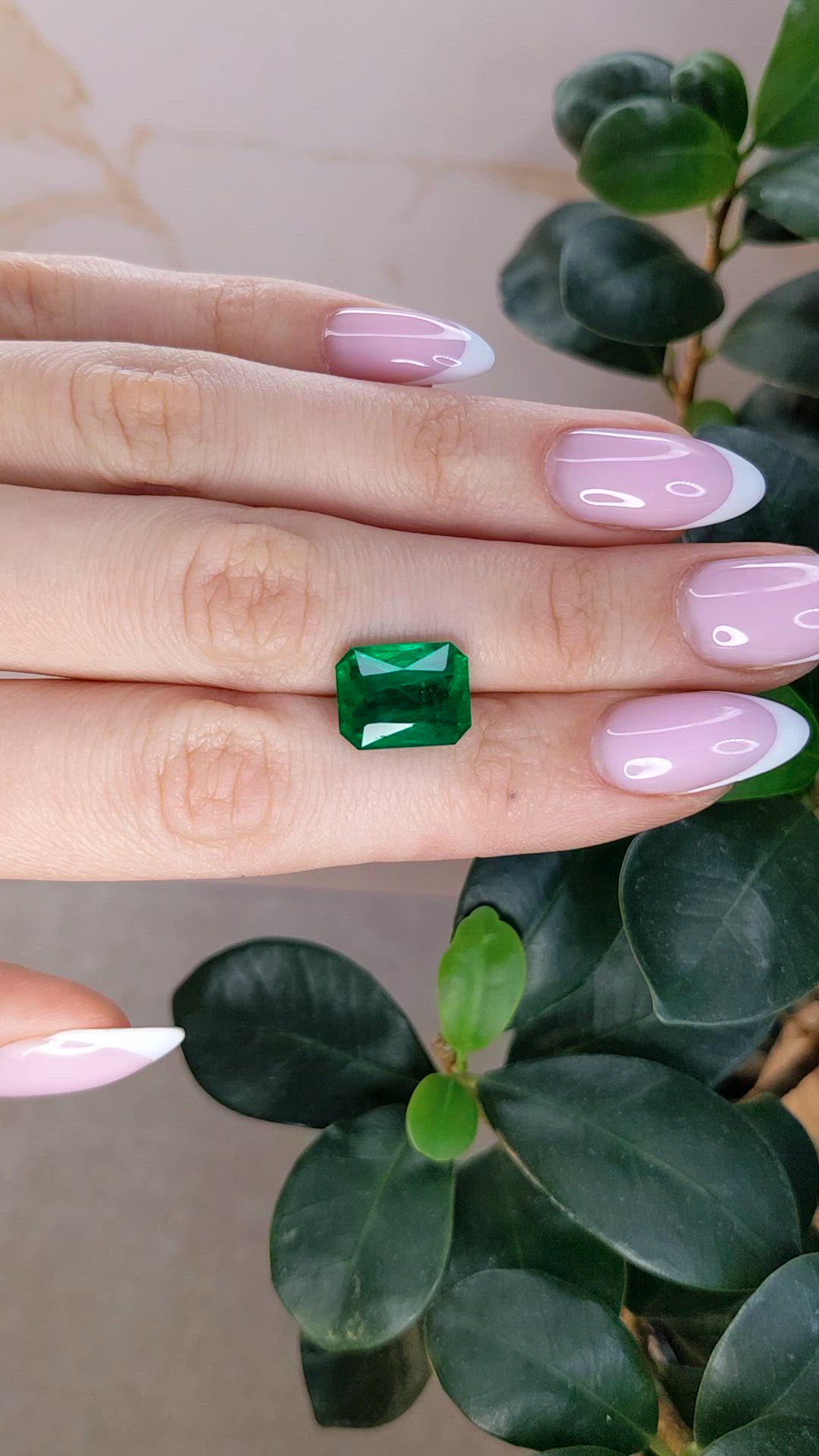 5.43 Ct. Emerald from Zambia Size Video