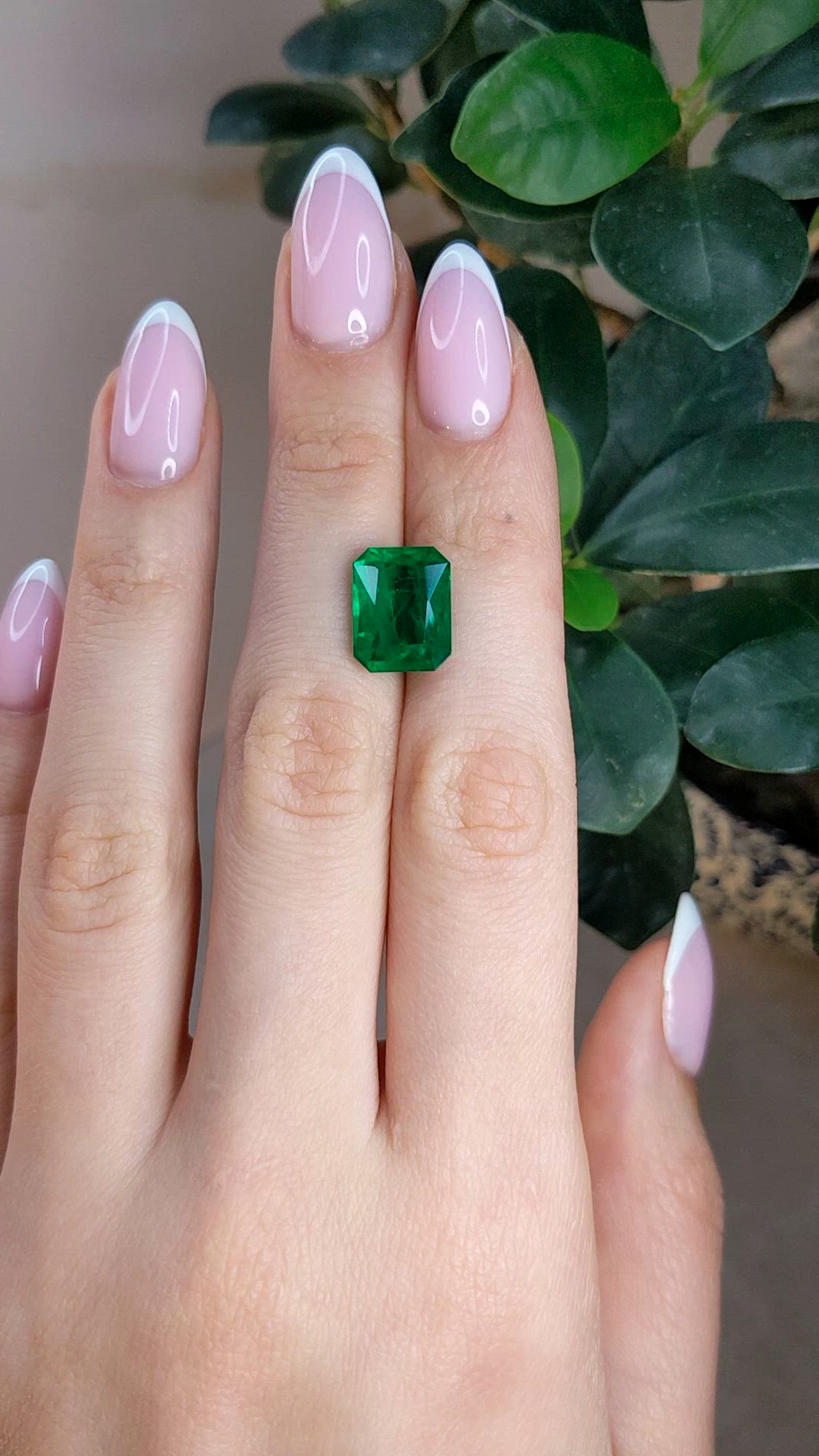 5.43 Ct. Emerald from Zambia Size Video