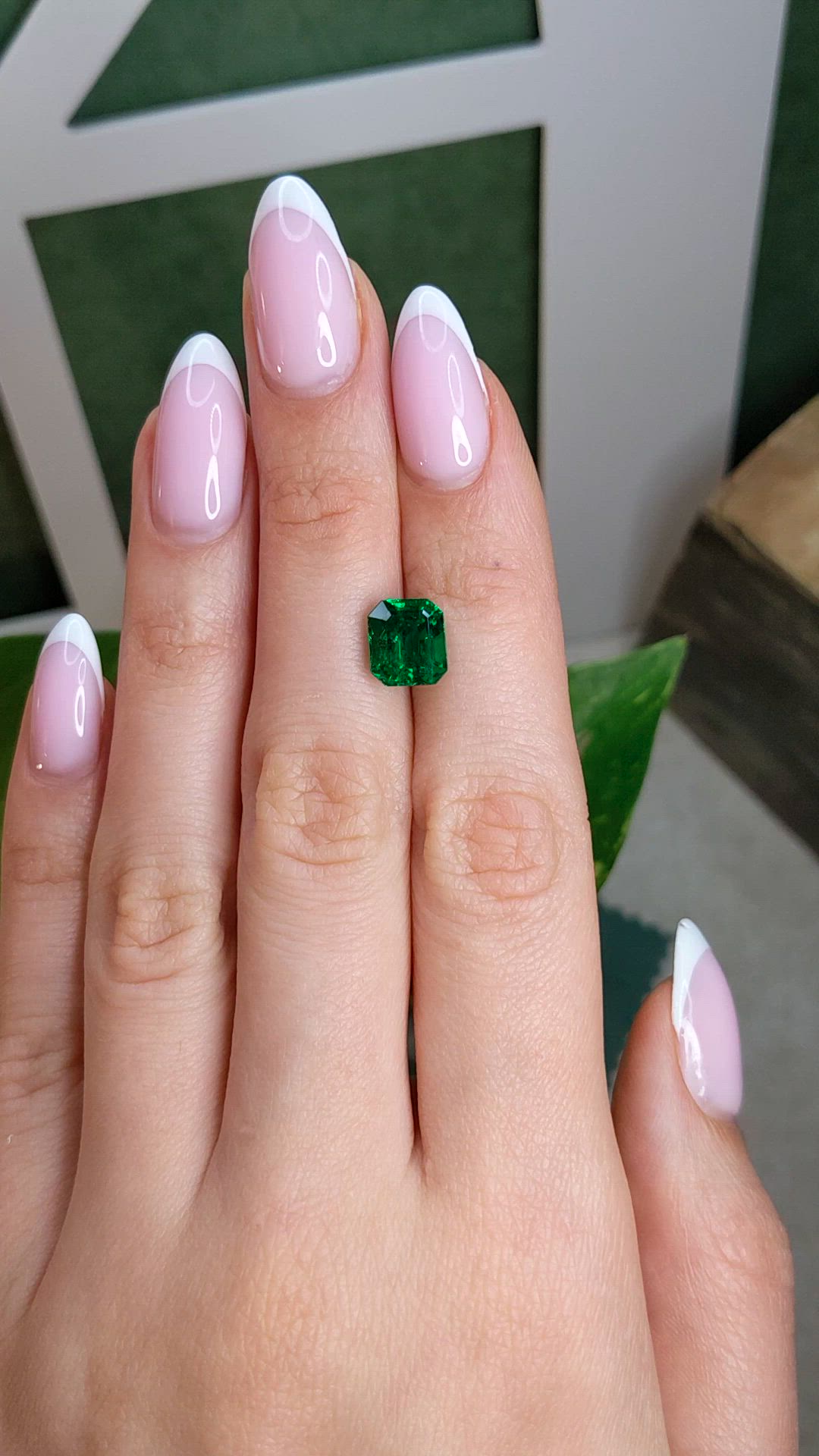 2.96 Ct. Emerald from Zambia Size Video