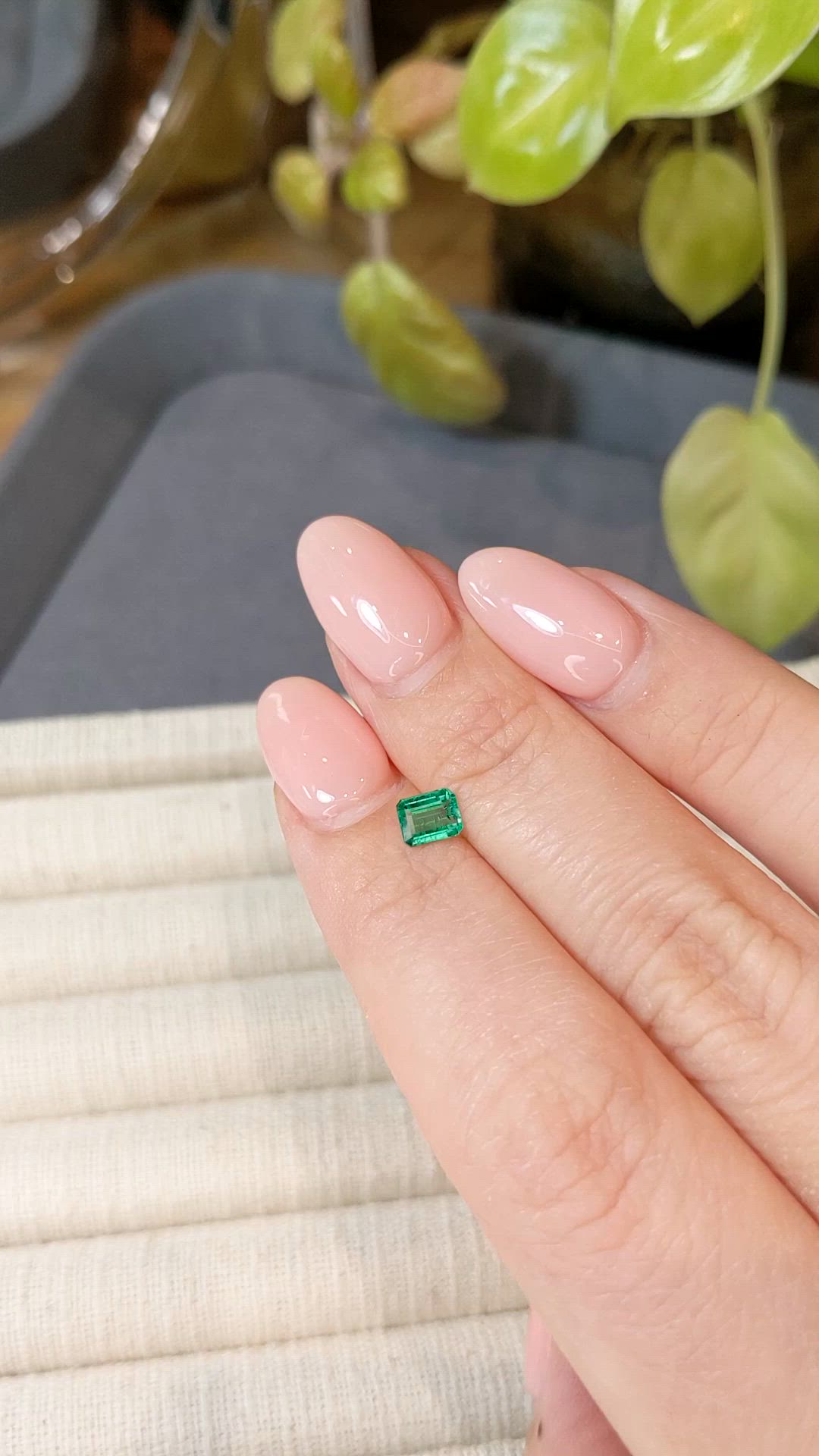 0.37 Ct. Emerald from Afghanistan Size Video