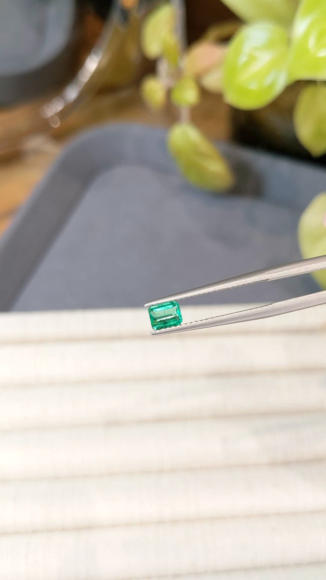 0.37 Ct. Emerald from Afghanistan Size Video