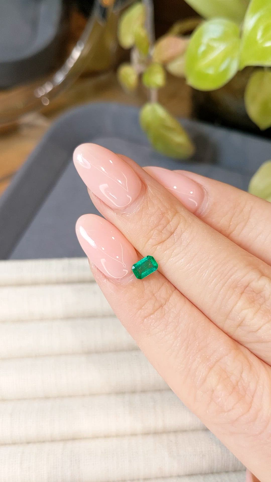 0.35 Ct. Emerald from Afghanistan Size Video