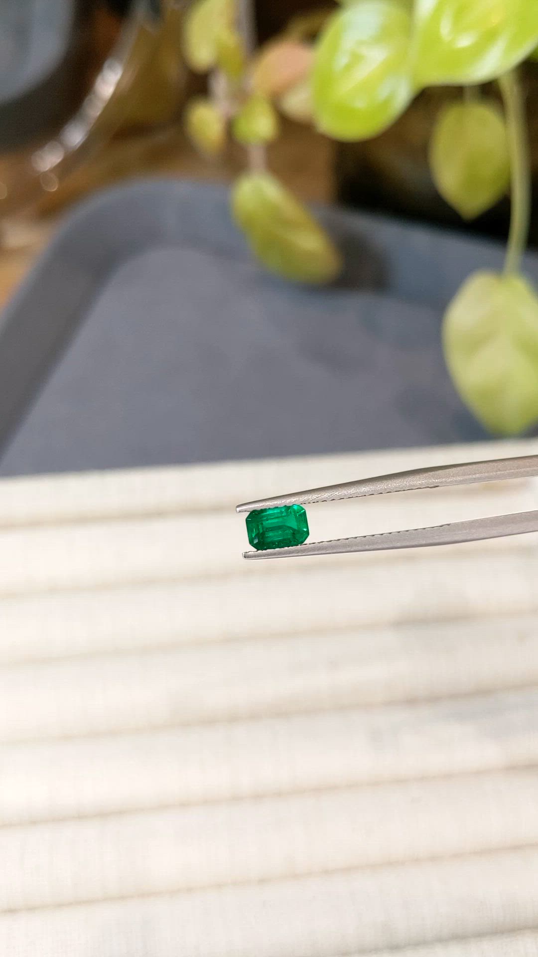 0.53 Ct. Emerald from Afghanistan Size Video