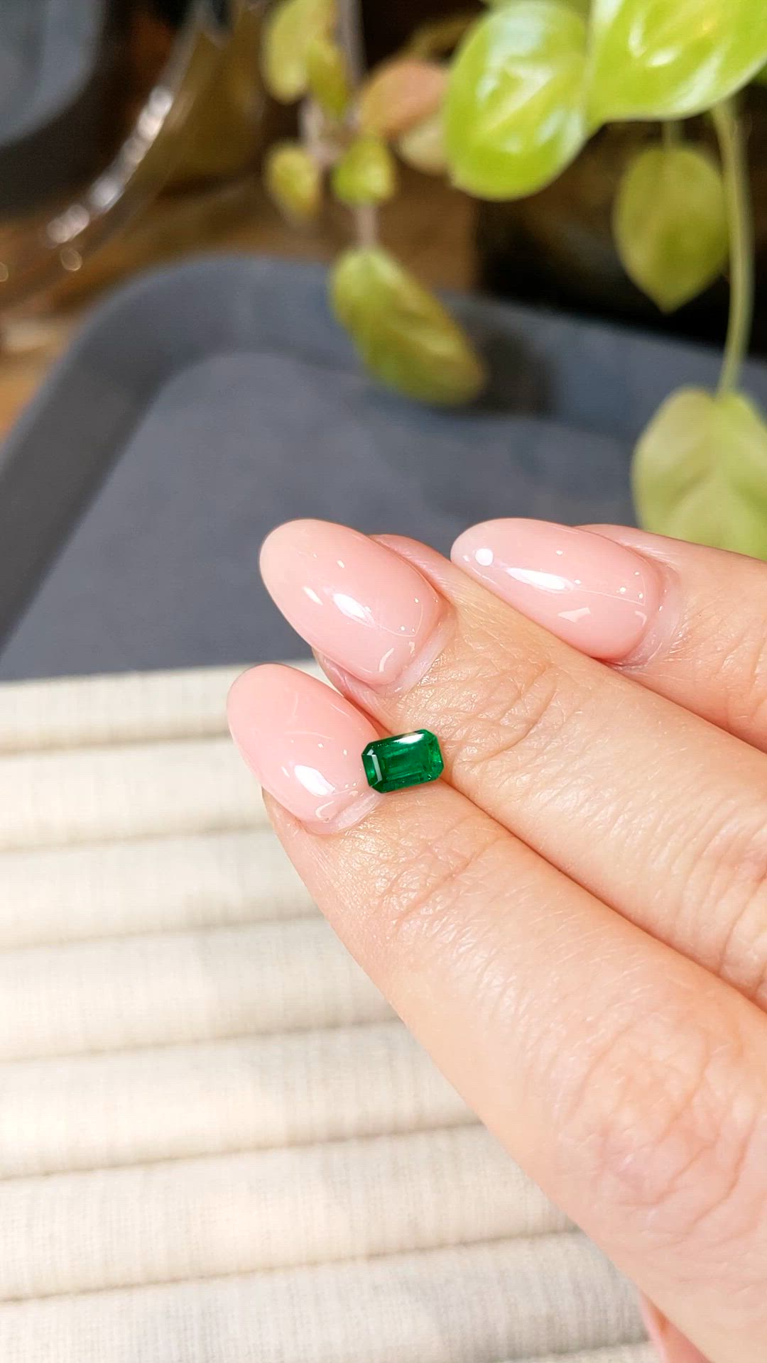 0.53 Ct. Emerald from Afghanistan Size Video