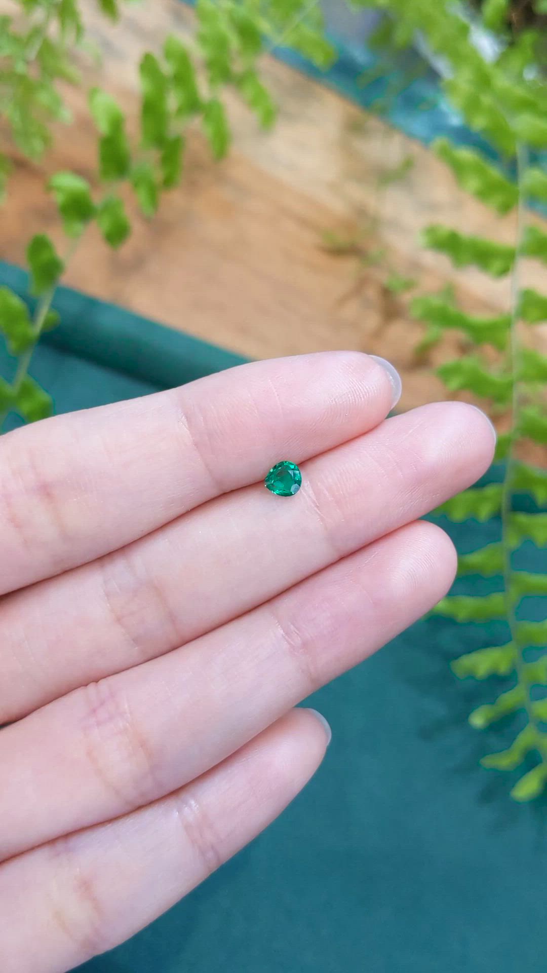 0.22 Ct. Emerald from Afghanistan Size Video