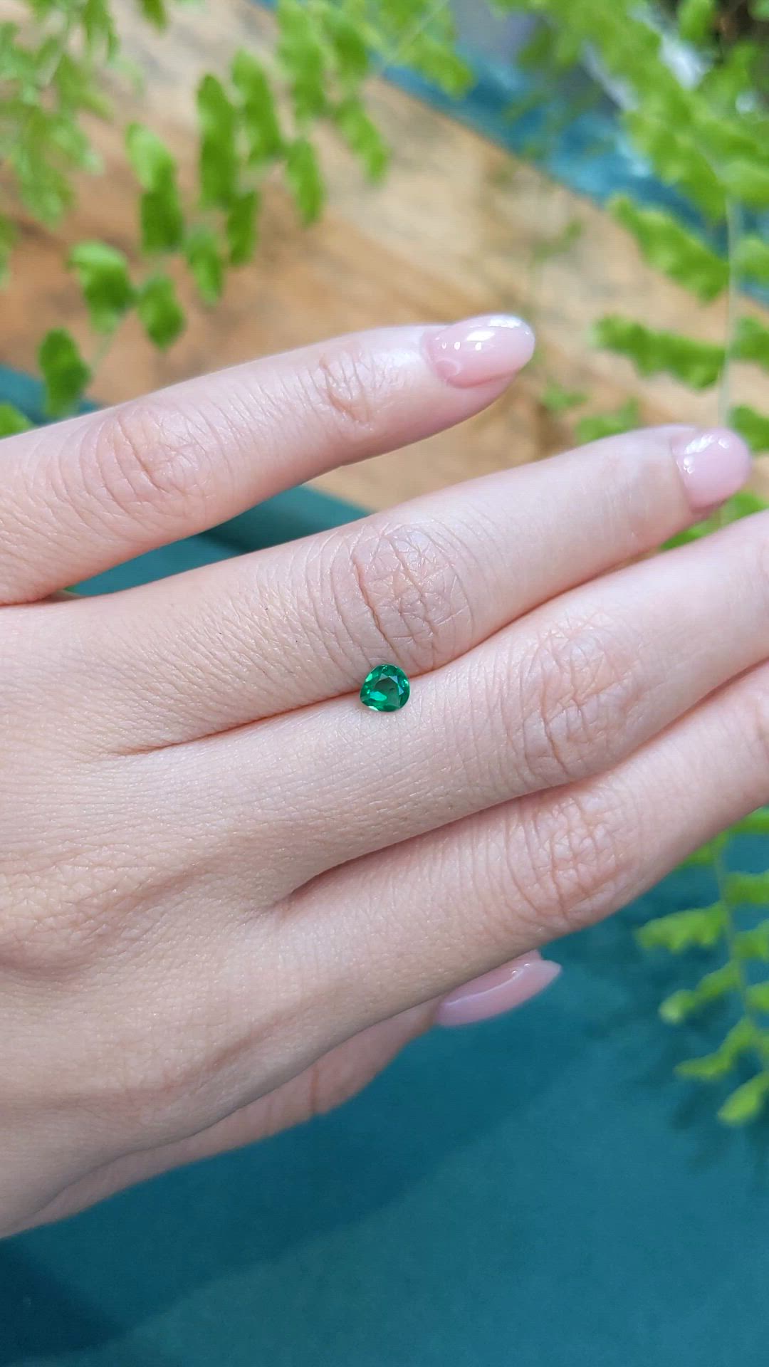 0.22 Ct. Emerald from Afghanistan Size Video