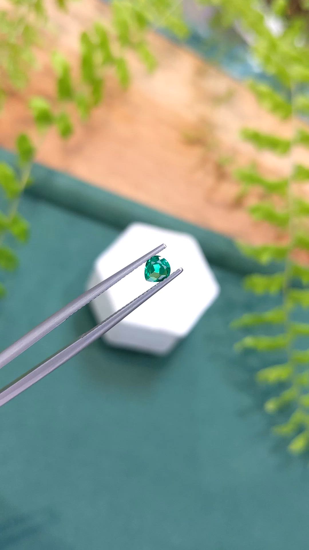 0.22 Ct. Emerald from Afghanistan Size Video