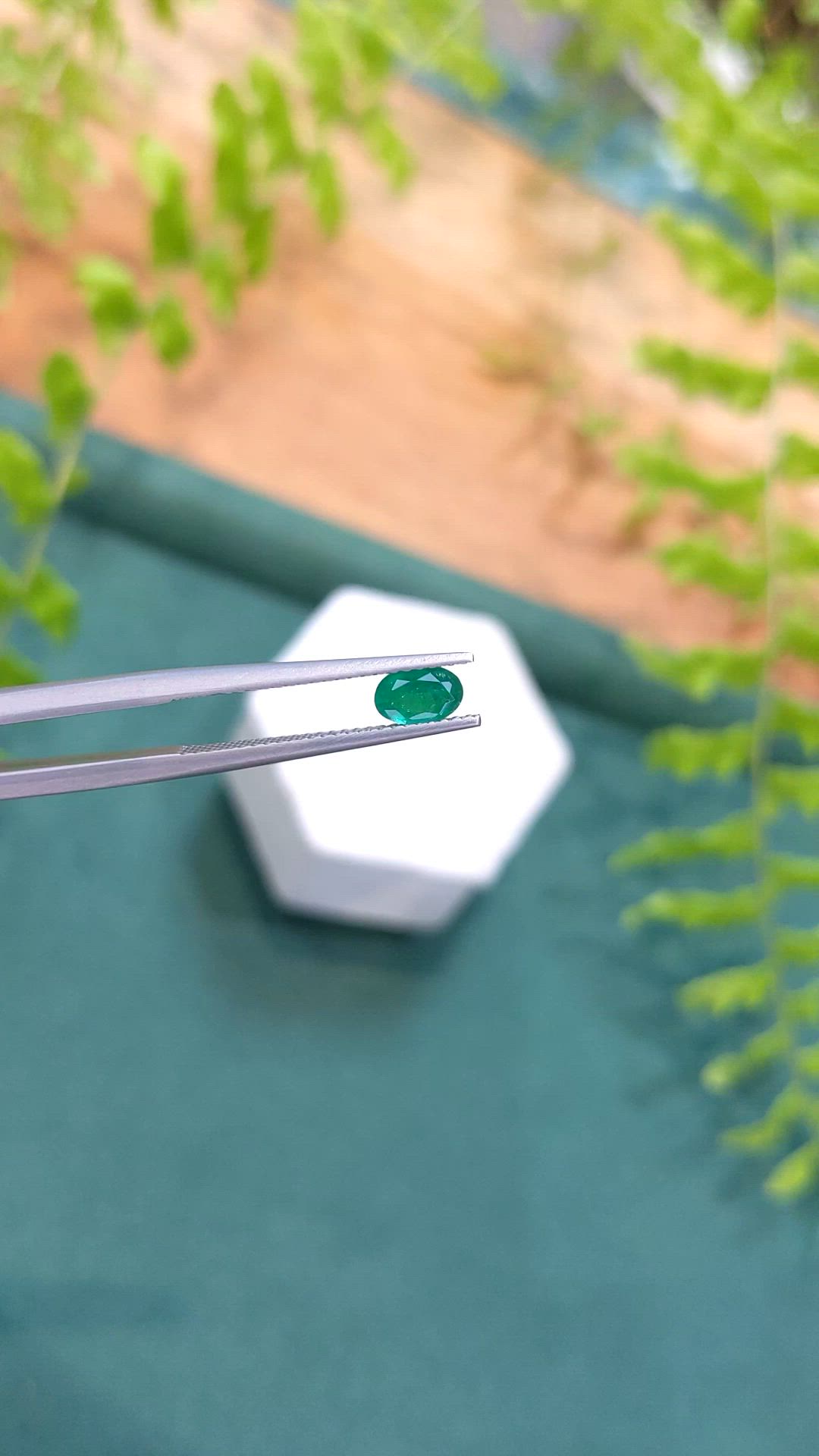 0.34 Ct. Emerald from Afghanistan Size Video