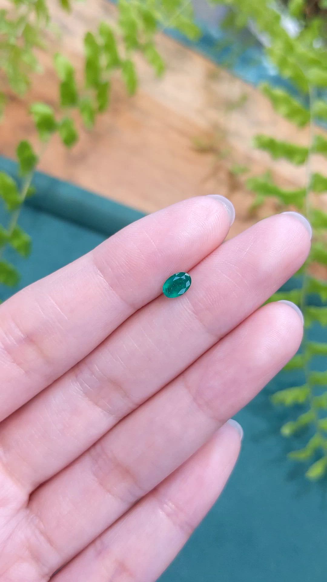 0.34 Ct. Emerald from Afghanistan Size Video